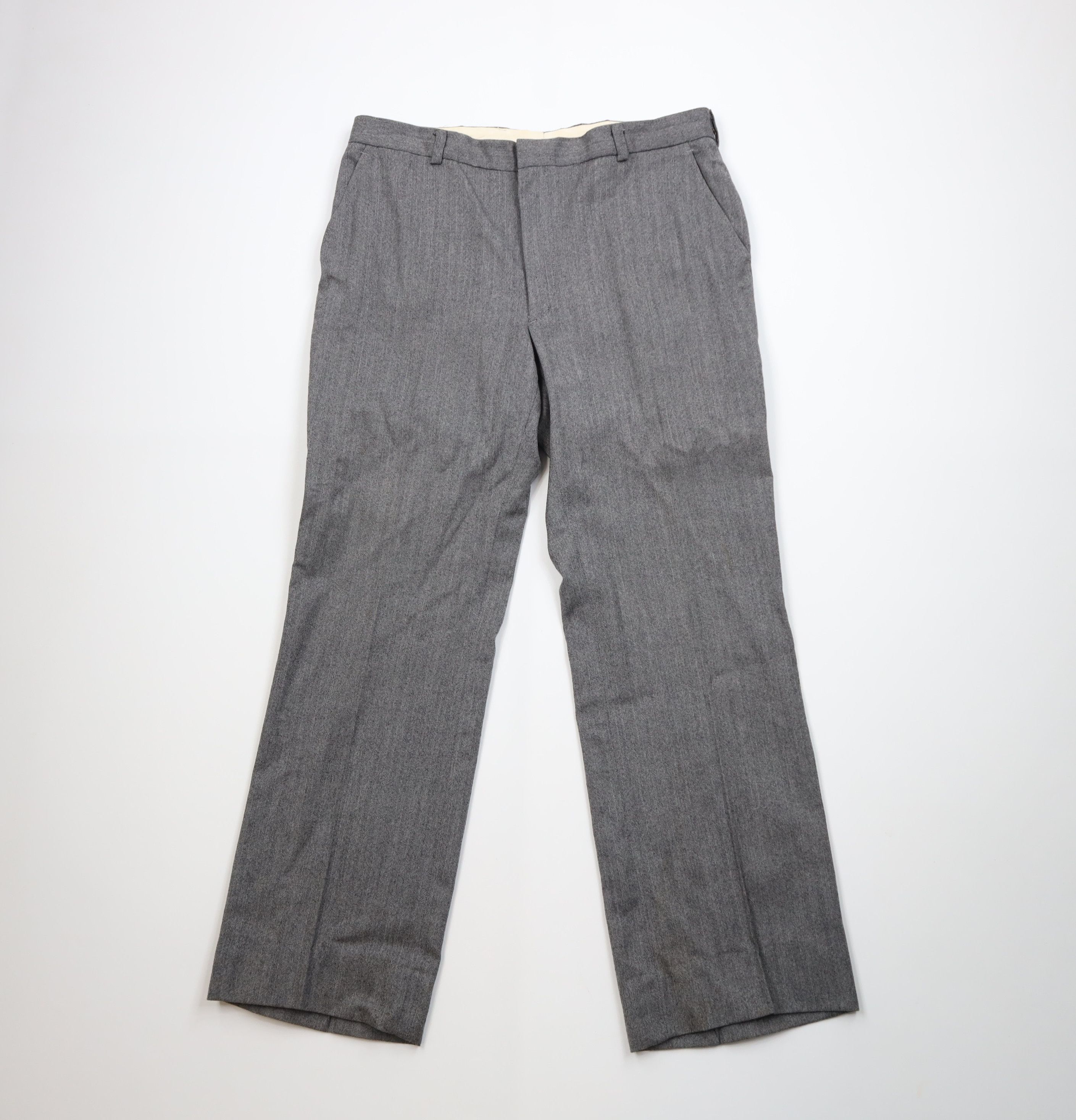 Vintage Vintage 60s 70s Streetwear Wool Wide Leg Chino Pants USA Size US 36 / EU 52 - 1 Thumbnail