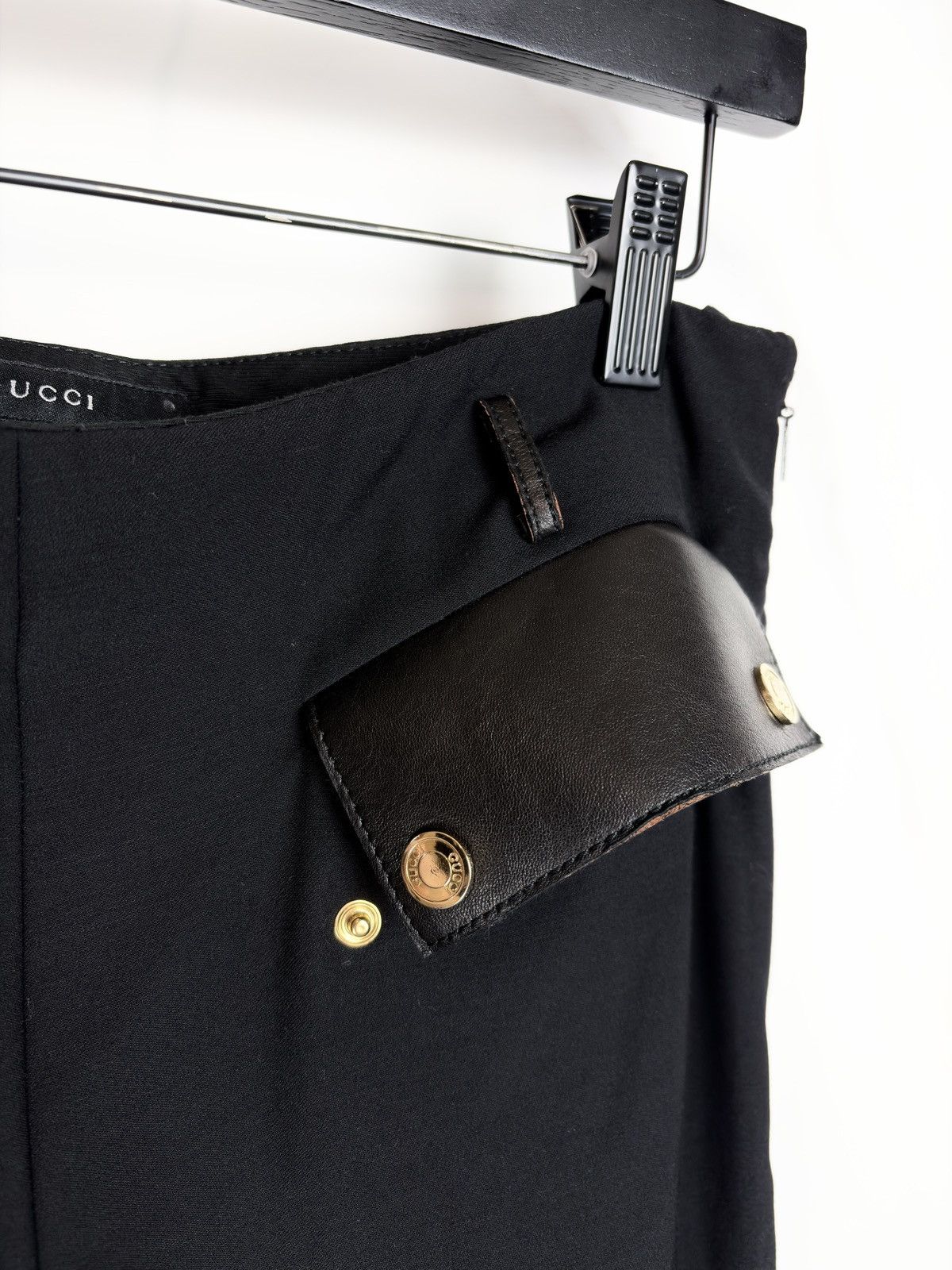 Gucci AW00 Gucci Tom Ford Vintage Leather Pocket Trousers Pants Size US 28 / EU 44 - 4 Thumbnail