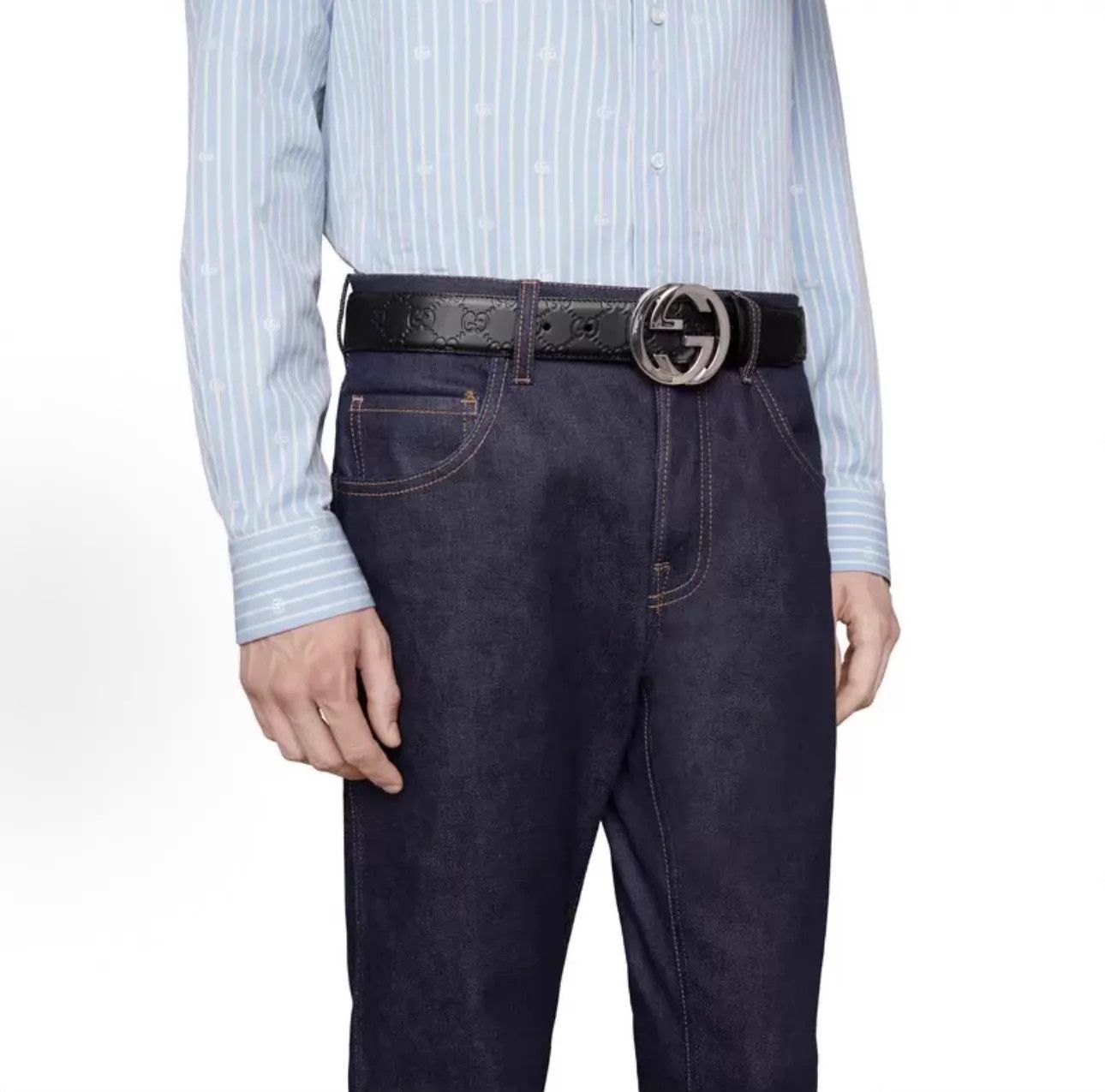 Gucci GUCCI GG Marmont 2cm Black Belt Size ONE SIZE - 7 Thumbnail