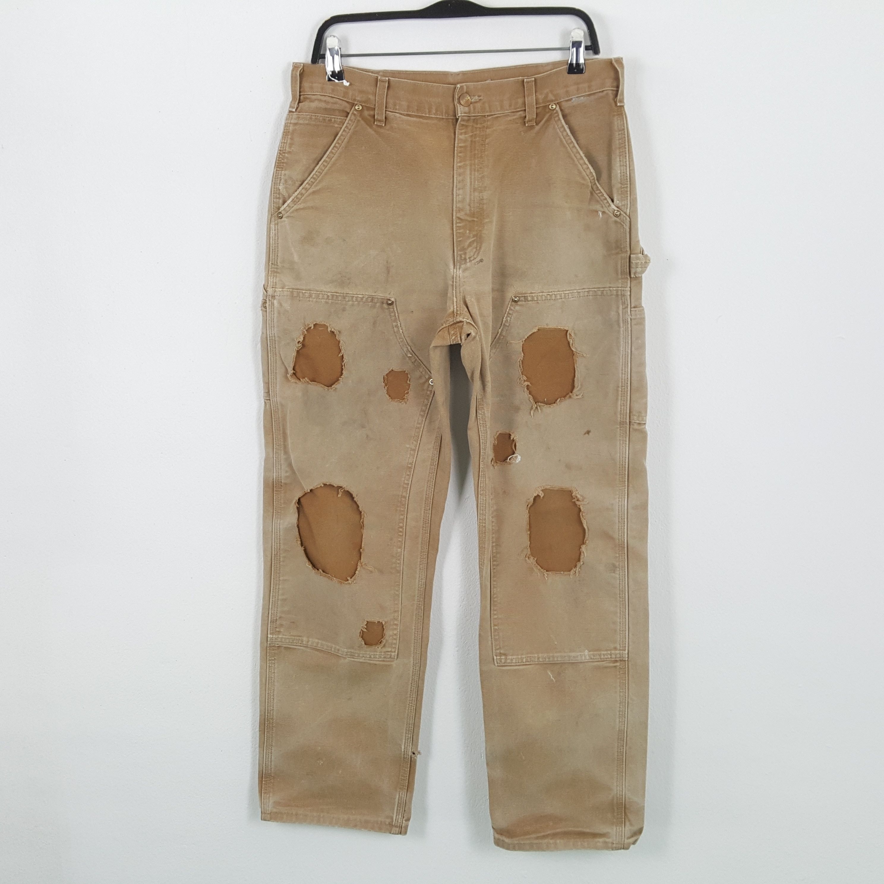 Carhartt × Vintage CARHARTT Workwear Style Carpenter Pants Distressed Size US 32 / EU 48 - 1 Thumbnail
