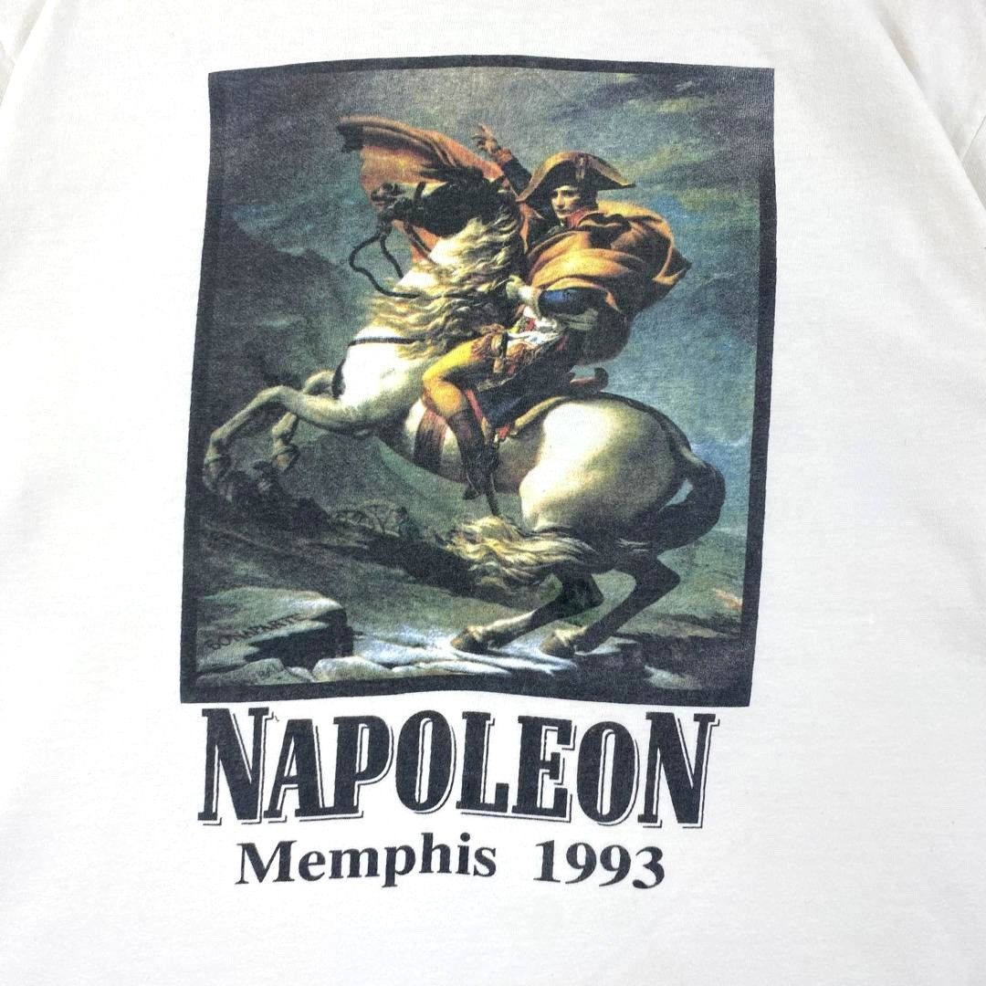 Hanes Vintage 1993 NAPOLEON MEMPHIS EXHIBITION Promo Tee Shirt Size M / US 6-8 / IT 42-44 - 3 Thumbnail