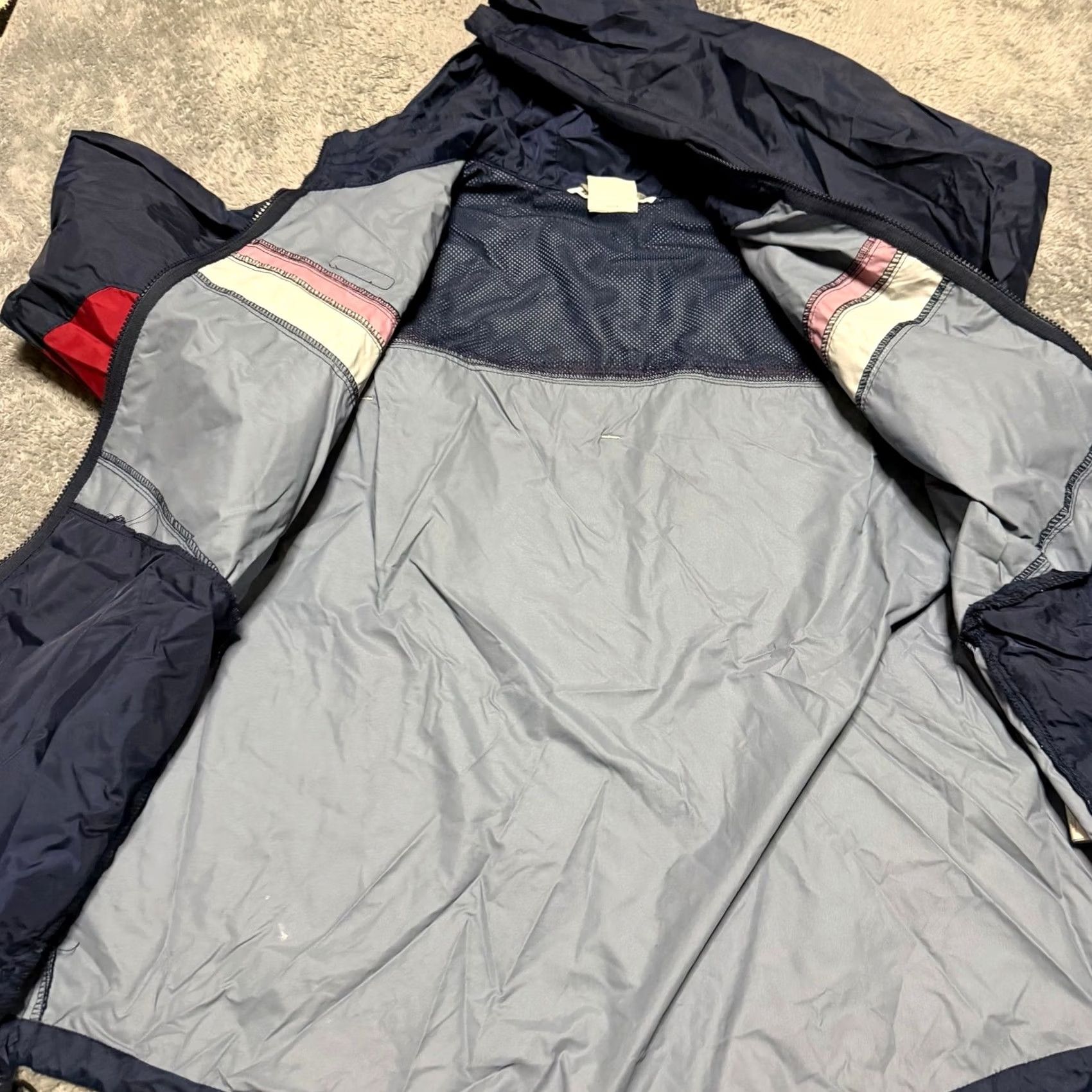 Vintage Columbia Jacket Mens XL Blue Red Nylon Hooded Rain Coat Windbreaker Size US XL / EU 56 / 4 - 7 Thumbnail