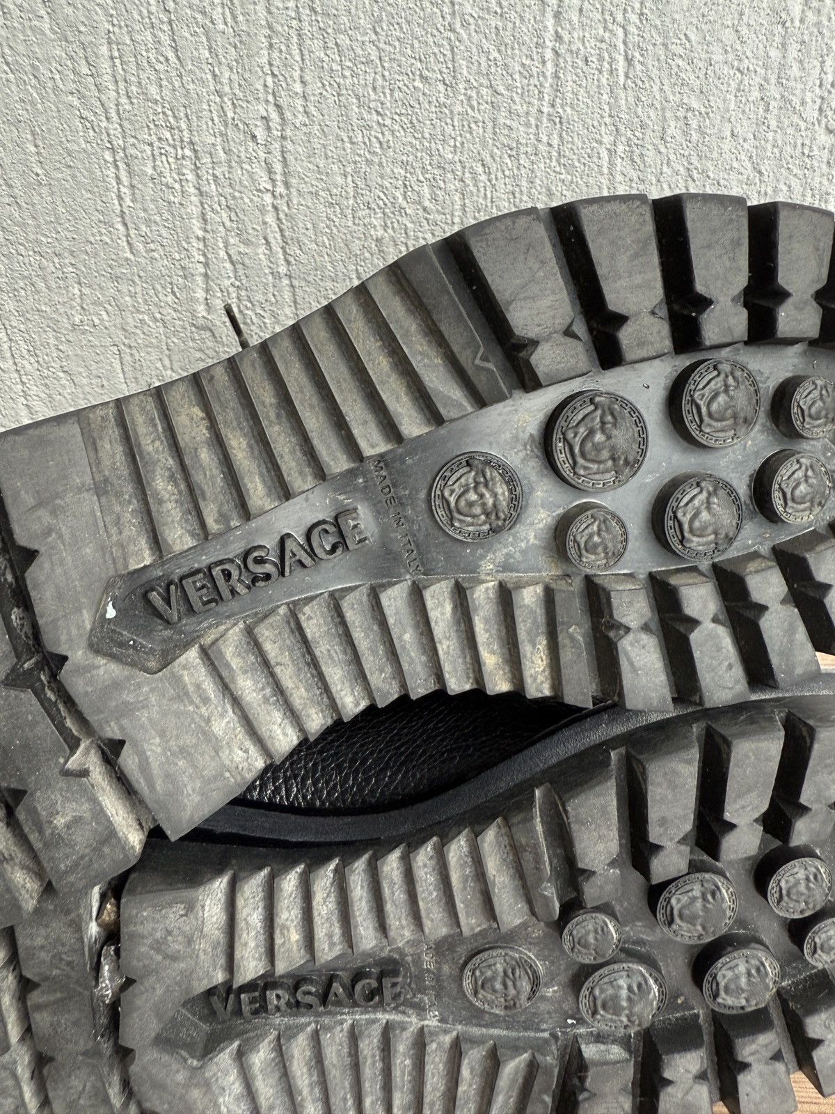 Versace ❗️🔥Medusa logo strapped combat boots Size US 7.5 / EU 40-41 - 19 Thumbnail