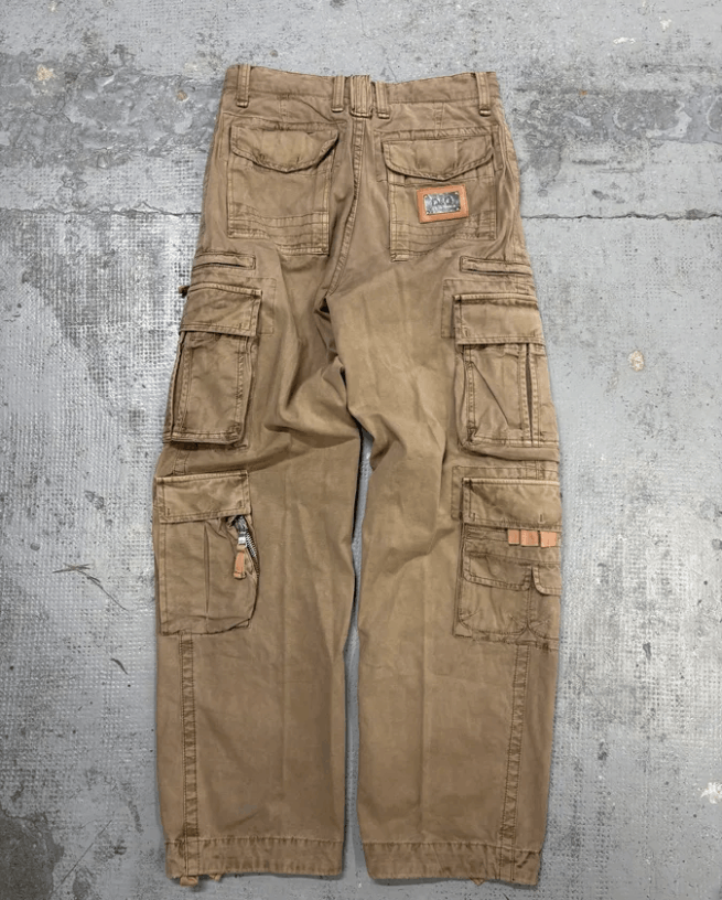 Dolce & Gabbana AW2006 Dolce & Gabbana Beige Cotton Multi-Pocket Cargo Pants Size US 28 / EU 44 - 2 Thumbnail
