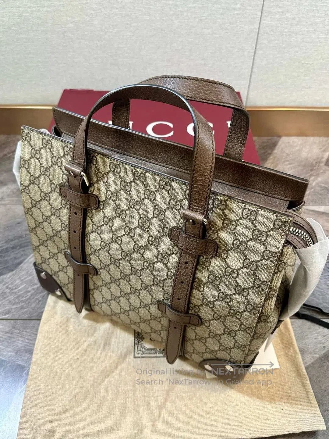 Gucci Gucci Monogram Tote Handbag. Size ONE SIZE - 3 Thumbnail