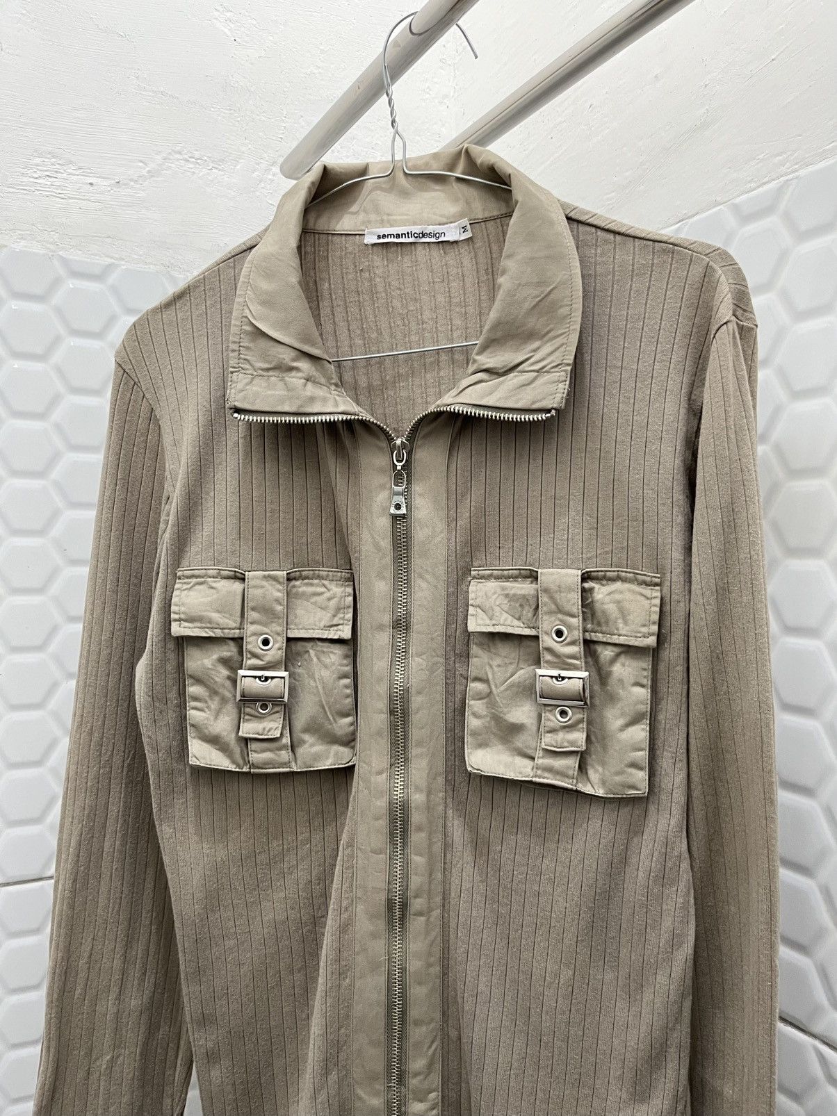 Japanese Brand Archive Semantic Design Ribbed Pocket Longsleeve Size US M / EU 48-50 / 2 - 2 Thumbnail