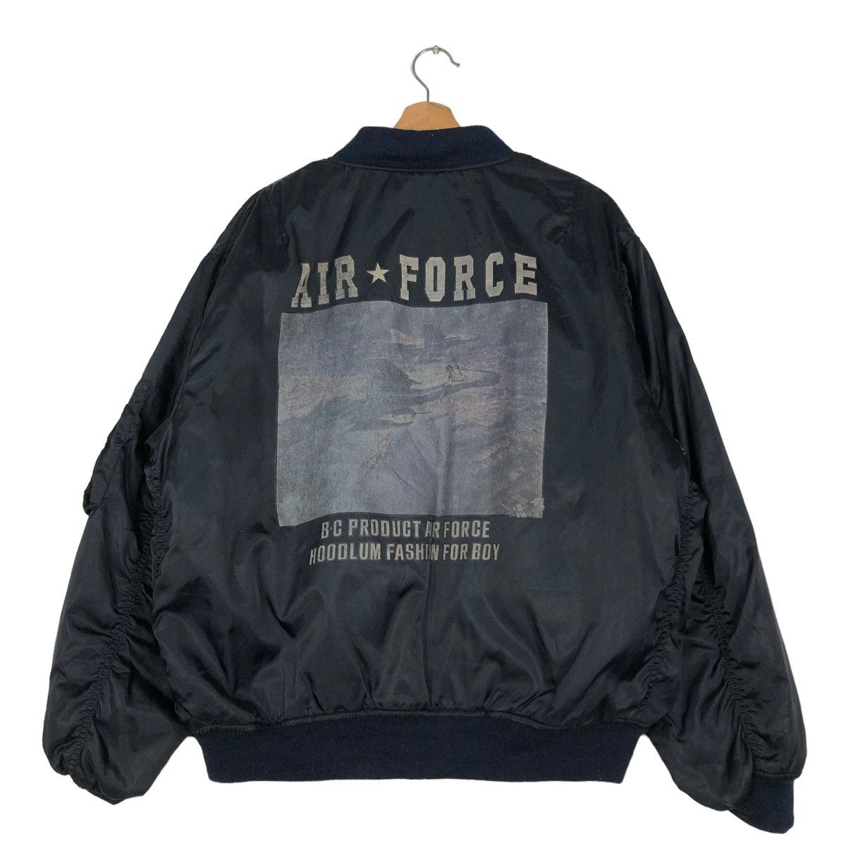 Japanese Brand 🔥RIOT RIOT AIR FORCE FLY BOMBER JACKET MIKITARY BIG LOGO Size US M / EU 48-50 / 2 - 1 Thumbnail