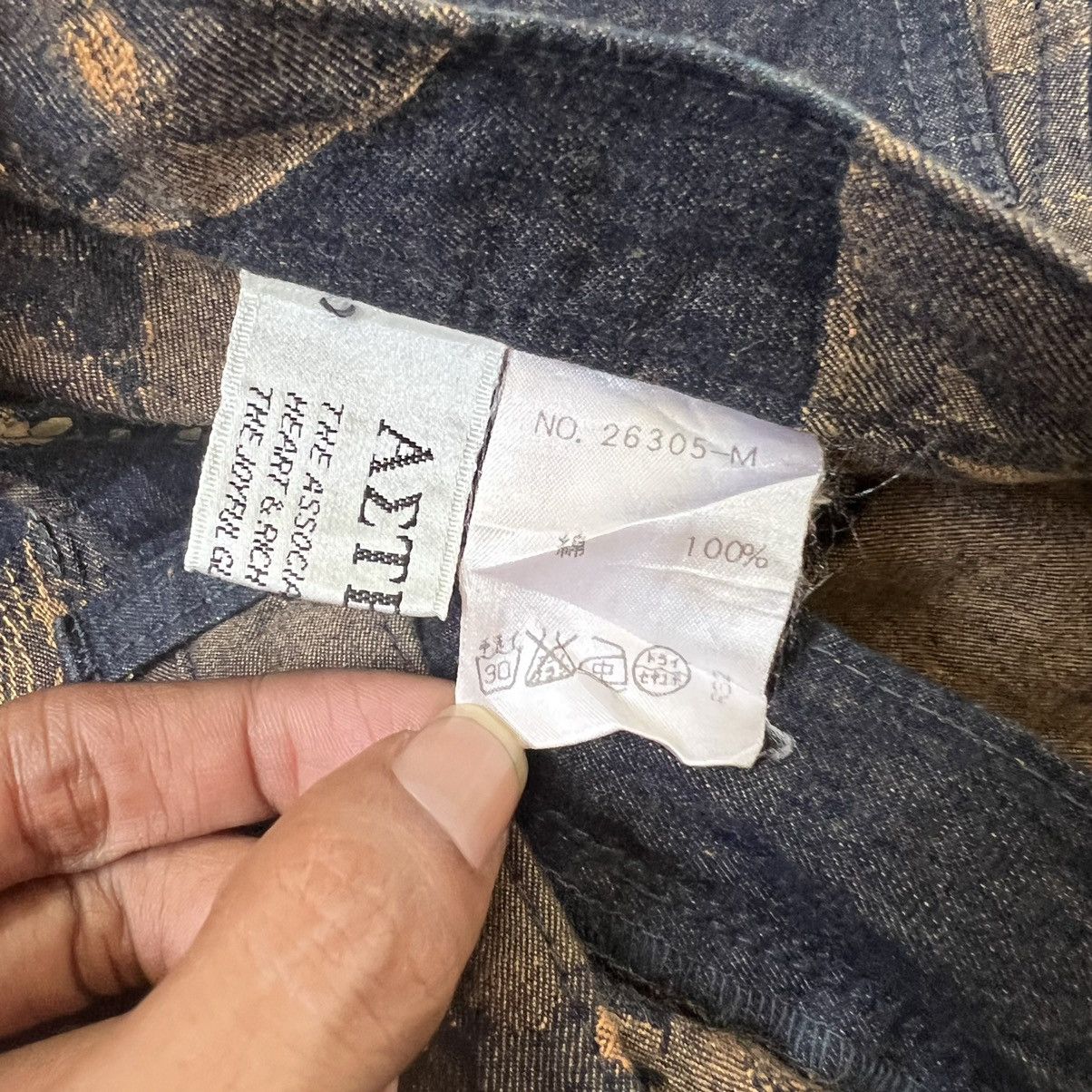 Japanese Brand Vintage Japanese Aetecio JPG Style Dog Printed Denim Pants Size US 27 - 7 Thumbnail
