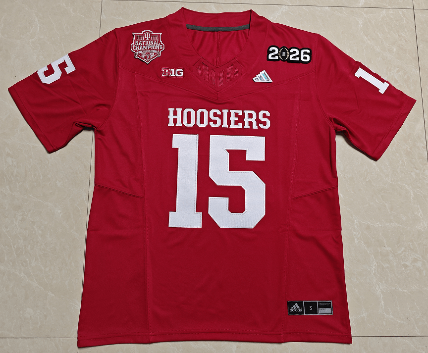 Other Men's Indiana Hoosiers #15 Fernando Mendoza Red jersey Size US L / EU 52-54 / 3 - 1 Thumbnail