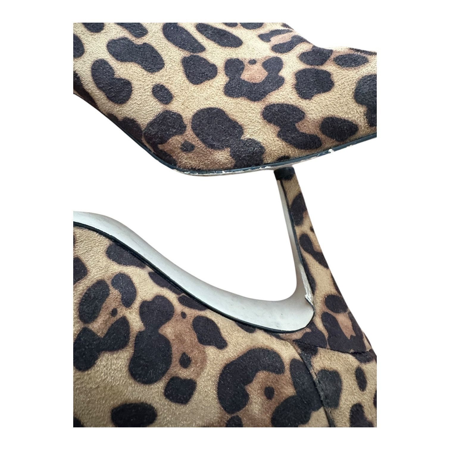 Asos Leopard print ankle straps, stiletto heel low cut booties 5 Size US 5 / IT 35 - 17 Thumbnail