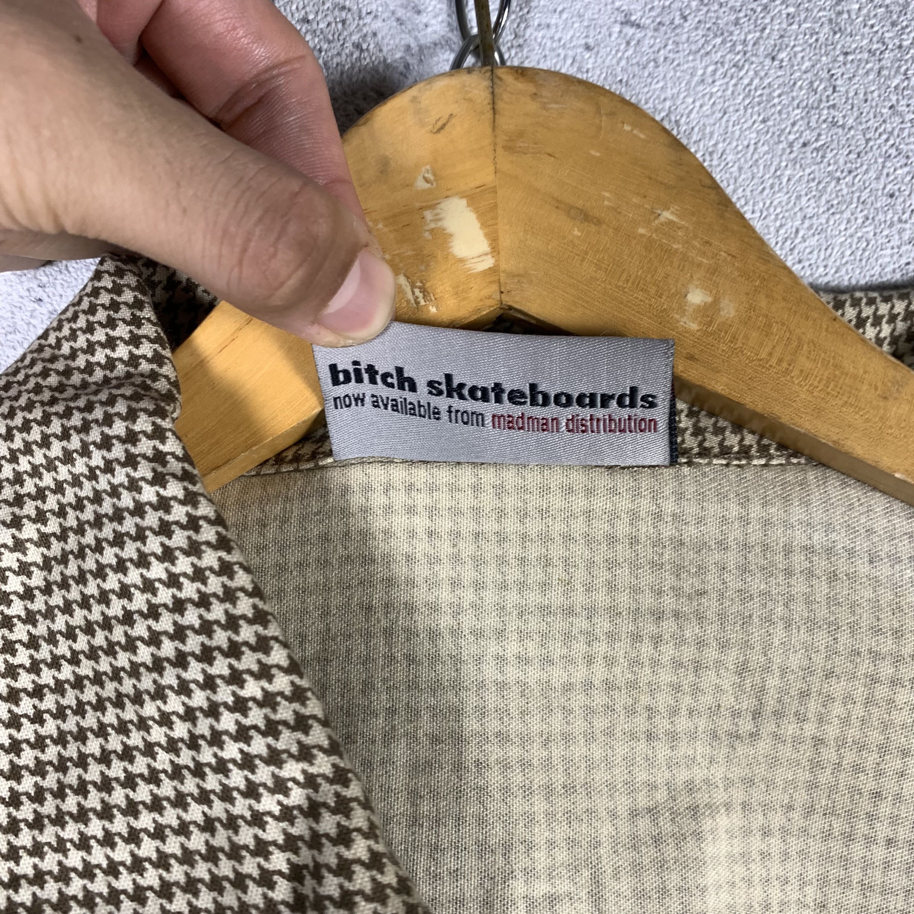 Vintage Bitch Skateboards Houndstooth Zip Up Jacket Size US M / EU 48-50 / 2 - 9 Thumbnail