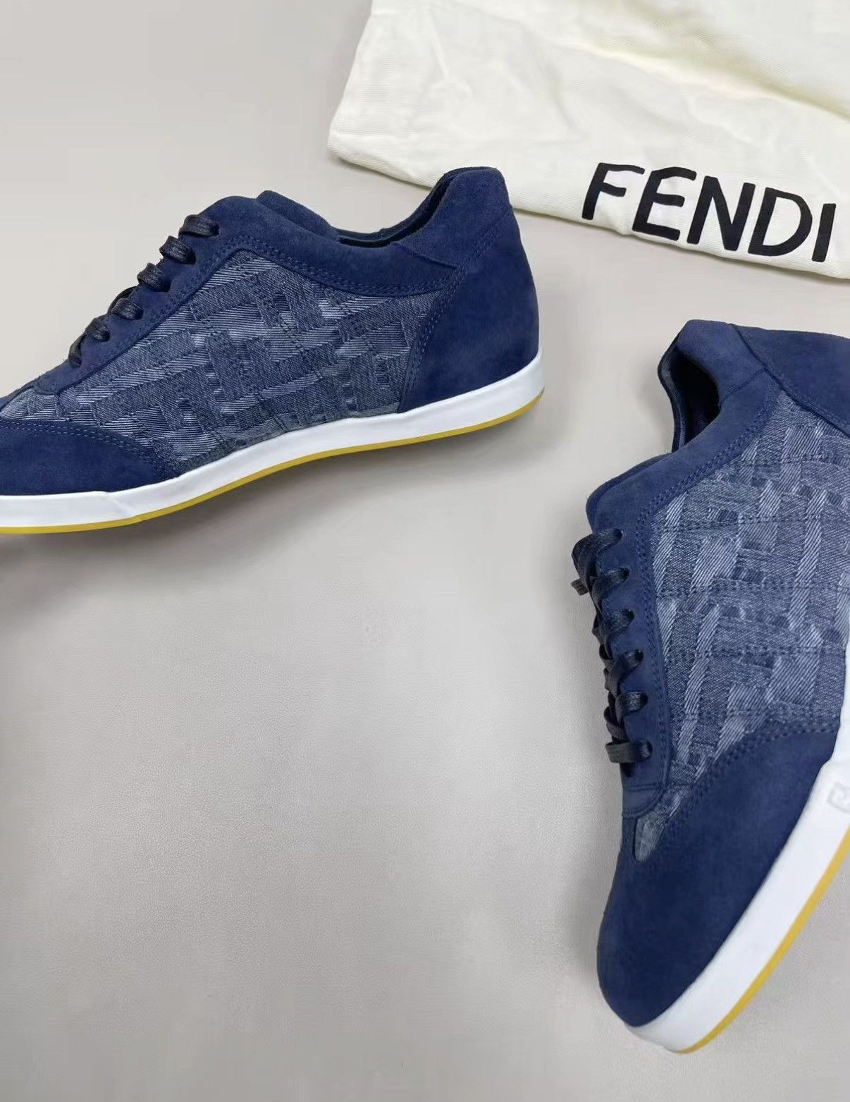 Fendi FENDI Nubuck Leather Panel Casual Shoes J30 Size US 6.5 / EU 39-40 - 4 Thumbnail