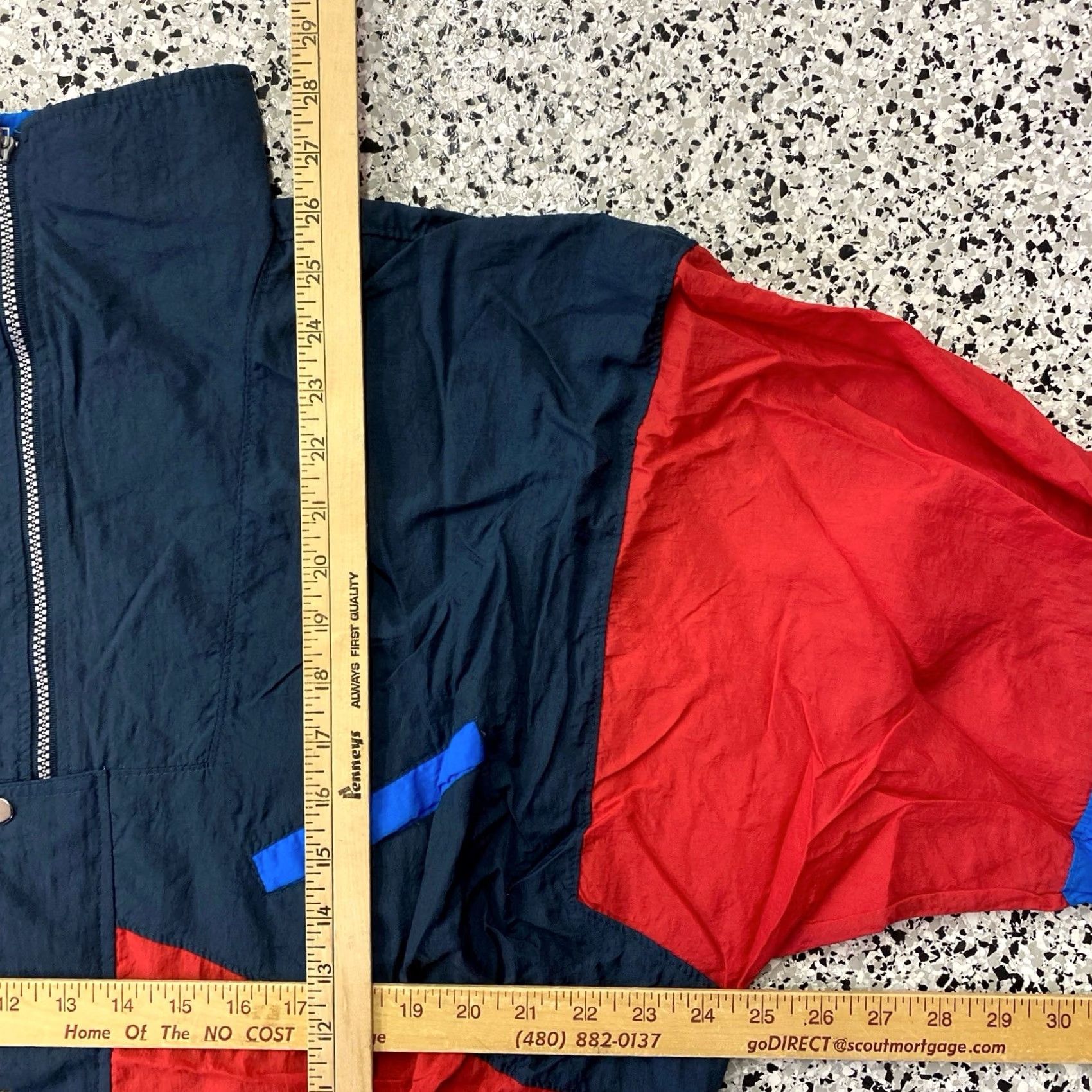 Puma VINTAGE Puma Quarter Zip Windbreaker Blue Red Jacket Mens L 90s Windbreaker Full Zip Running & Jogging Spring Fall Nylon Polyester Blue Red Mens Size US L / EU 52-54 / 3 - 3 Thumbnail