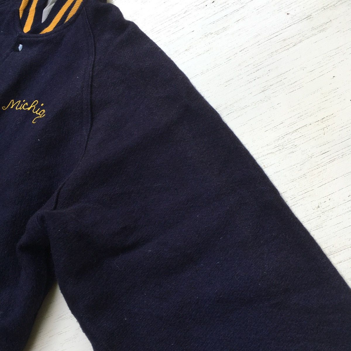 Vintage Vintage Michigan Wool Varsity Jacket Gem Sportswear Size US L / EU 52-54 / 3 - 15 Thumbnail