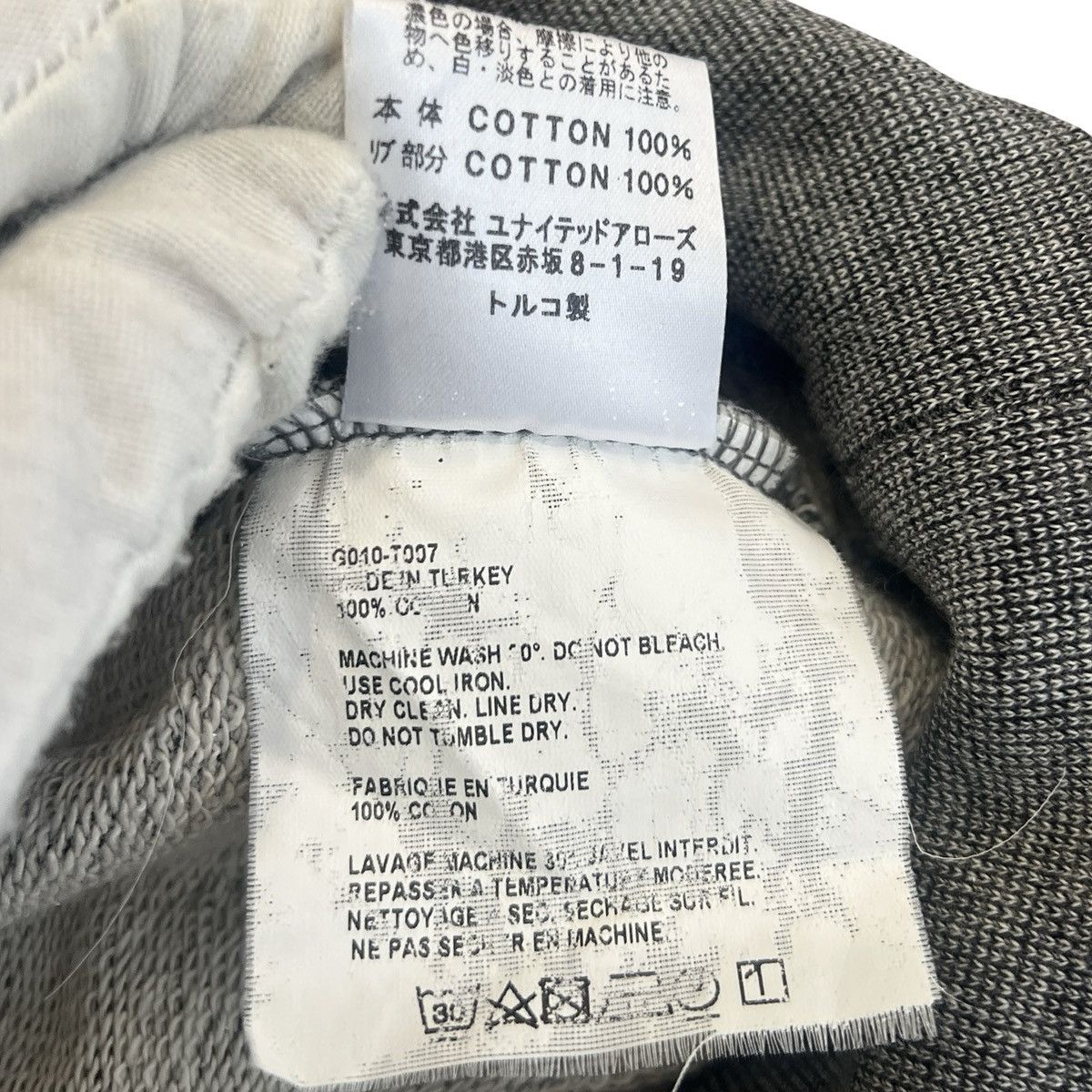 Gosha Rubchinskiy GOSHA RUBCHINSKIY "EUROPA?" EMBROIDERED SWEATSHIRT GREY Size US L / EU 52-54 / 3 - 5 Thumbnail