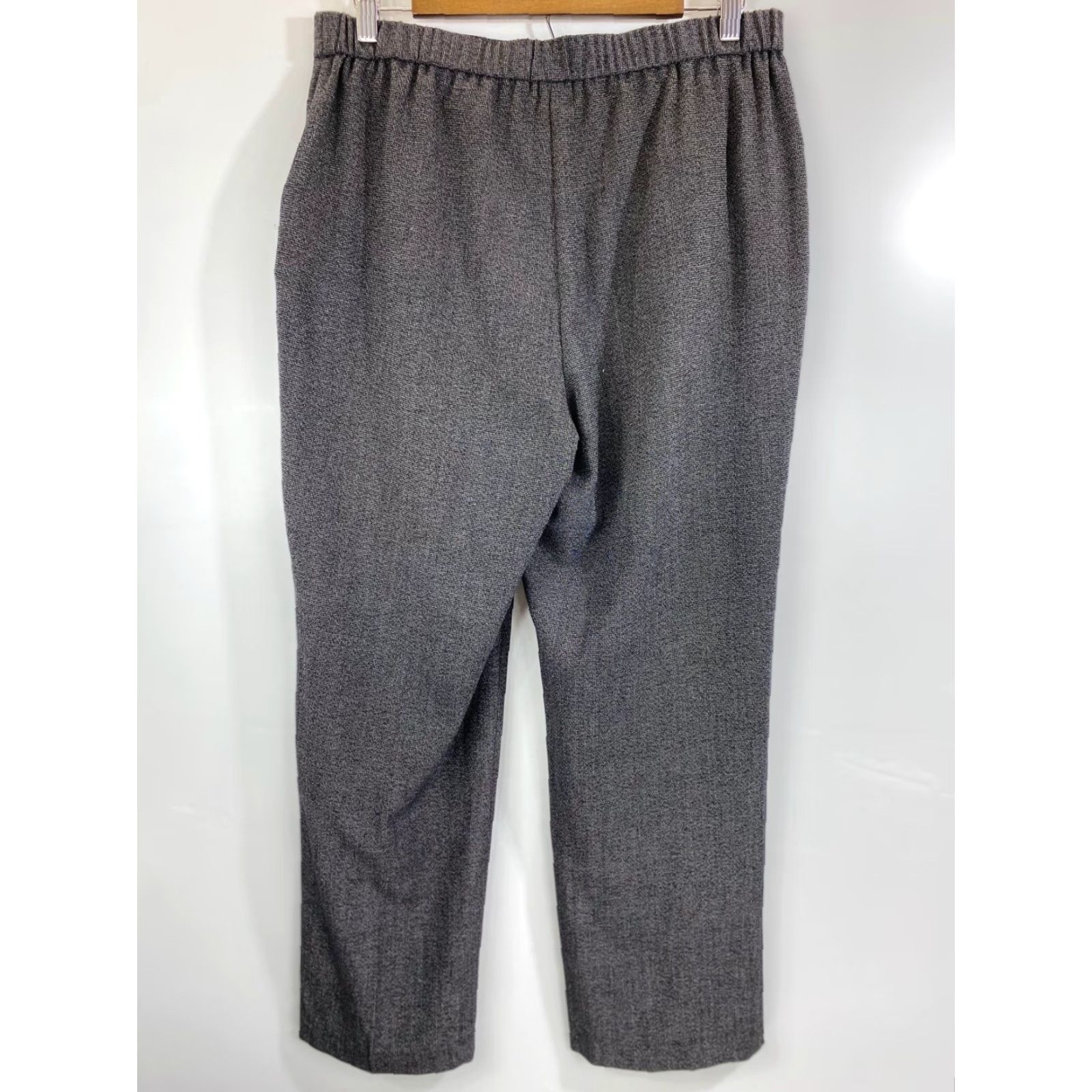 Vintage Dana Buchman Womens Pants Straight Pull On Elastic Stretch Gray 32 In Waist Regular Size SS 28 In Inseam 6.5-8.5 Rise Casual Designer Comfort Stretch Size 28" / US 6 / IT 42 - 2 Thumbnail