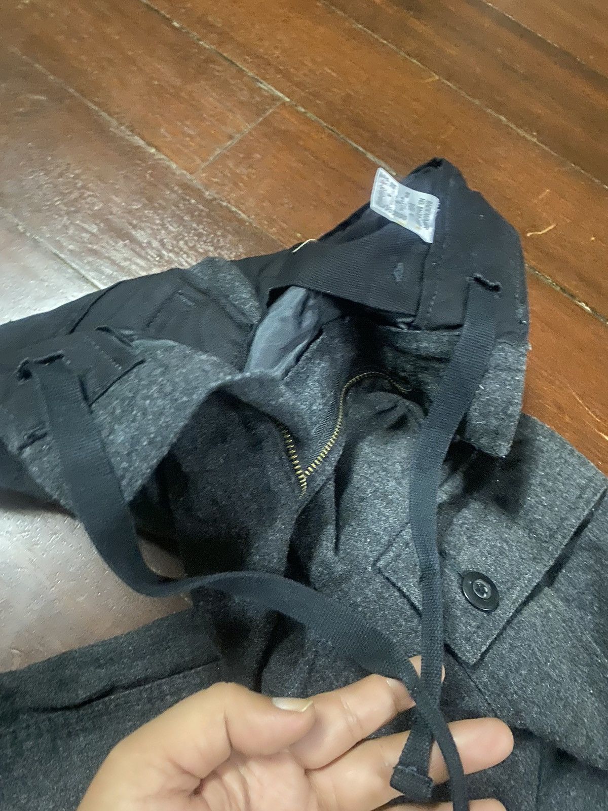 Japanese Brand FIRE 🔥 BACK NUMBER CARGO PANTS WOOL Size US 34 / EU 50 - 11 Thumbnail