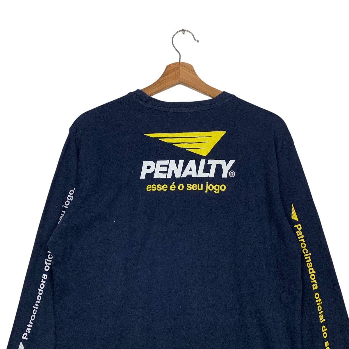 Penalty Vintage PENALTY Brazil Big Logo Long Sleeve Tees #2848-C128 Size US L / EU 52-54 / 3 - 15 Thumbnail