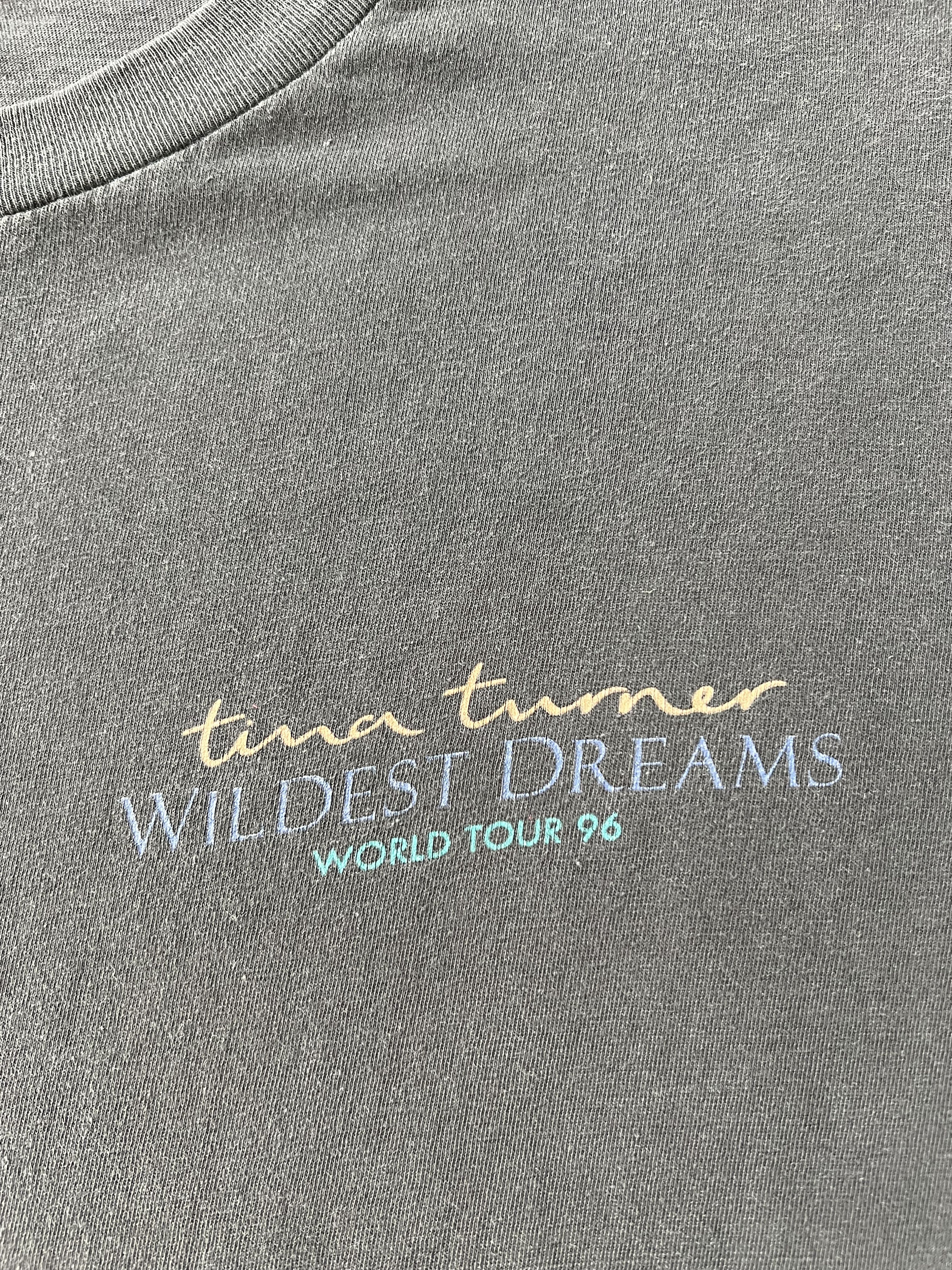 Band Tees Vintage 1996 Tina Turner Wildest Dreams Tour Black T-shirt Size US XL / EU 56 / 4 - 4 Thumbnail