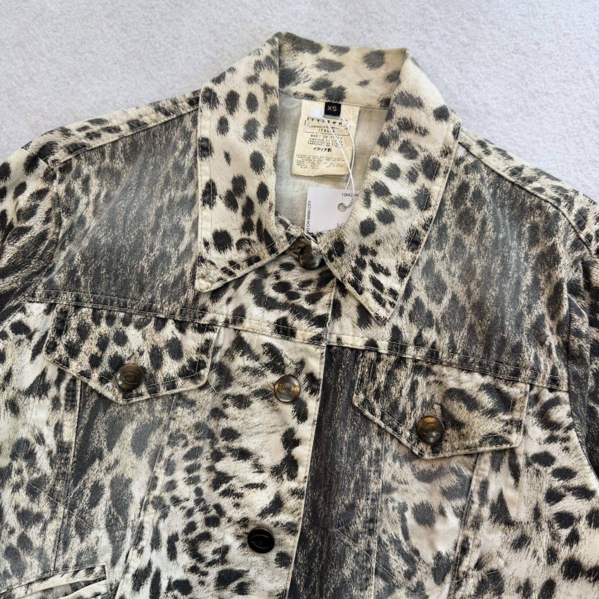 Just Cavalli 2000s Just Cavalli Back Laces Leopard Print Jacket Size XS / US 0-2 / IT 36-38 - 7 Thumbnail