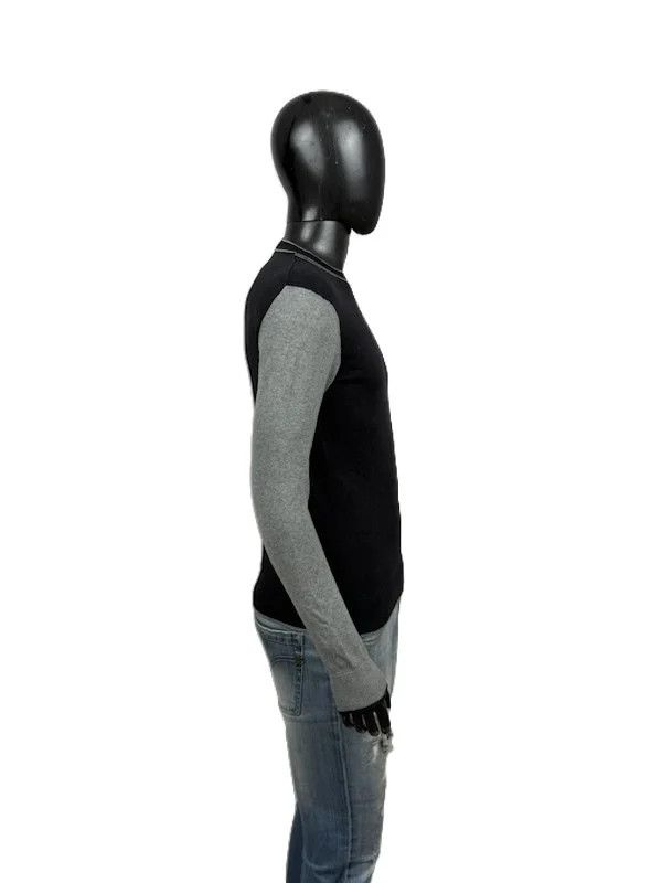 Armani Maglione Girocollo Armani Jeans Lana Grigio Nero M Size US M / EU 48-50 / 2 - 2 Thumbnail