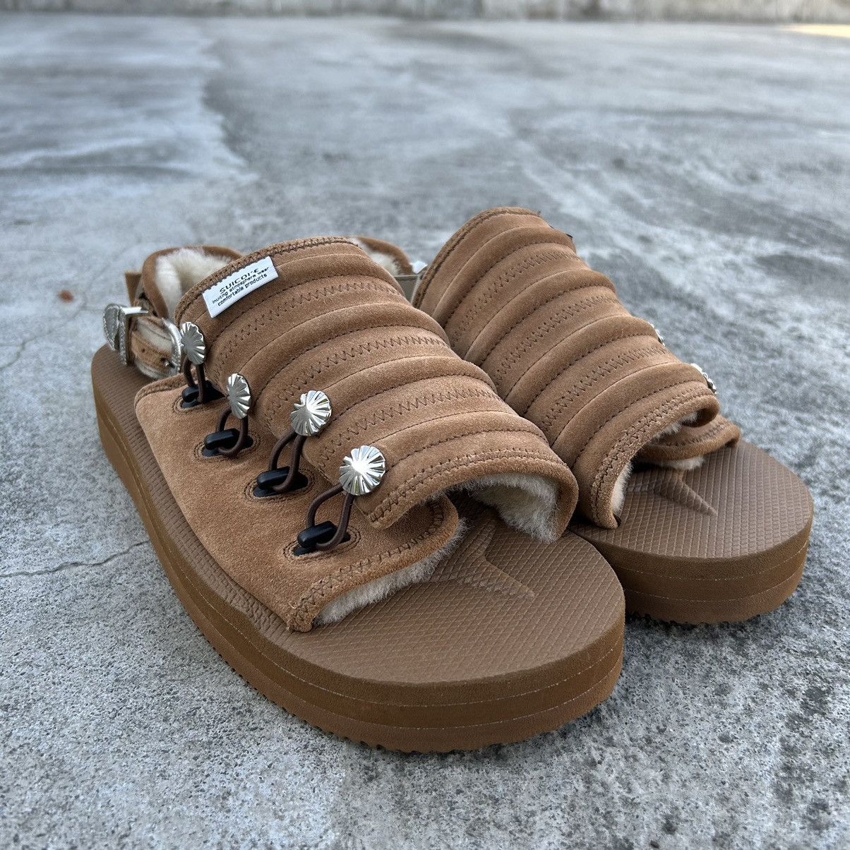 image of Suicoke Toga Archives Mura Sandals in Brown, Men's (Size 9)
