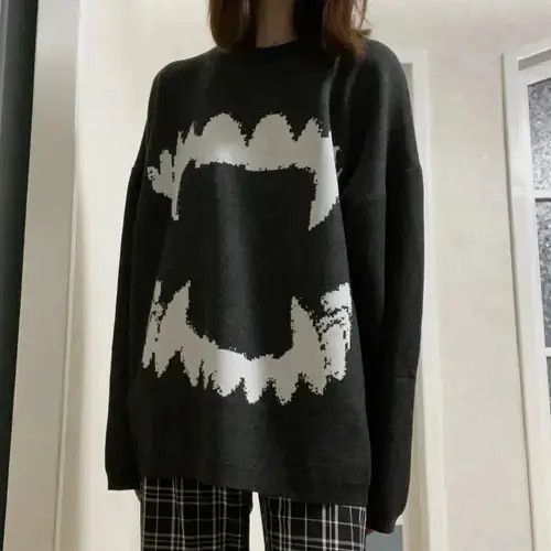 Japanese Brand Knitted Sweater With Jaw Size M / US 6-8 / IT 42-44 - 3 Thumbnail