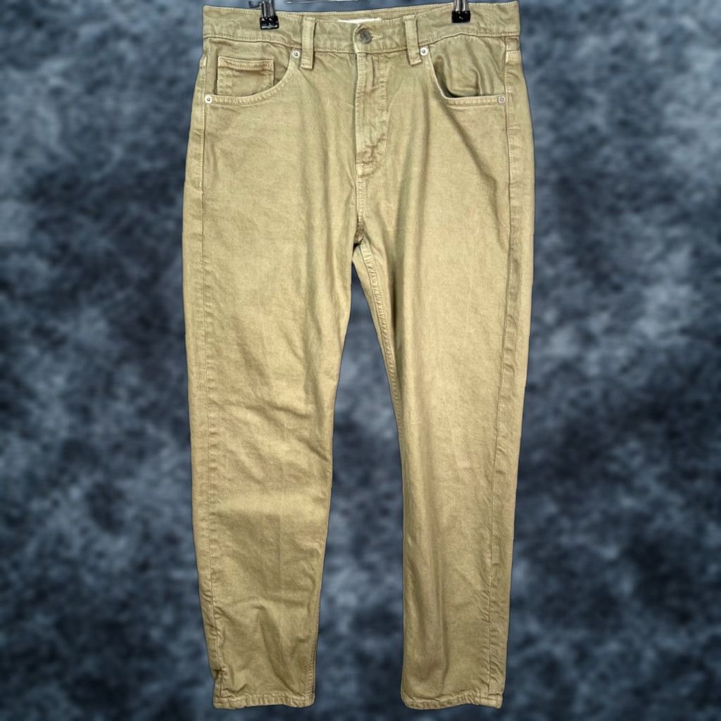 Mango Mango Jeans Men 31 Beige Slim Fit Cotton Blend Denim 5-Pocket Tapered Inseam 27 Vintage No Yes Shirts? Size US 31 - 1 Thumbnail