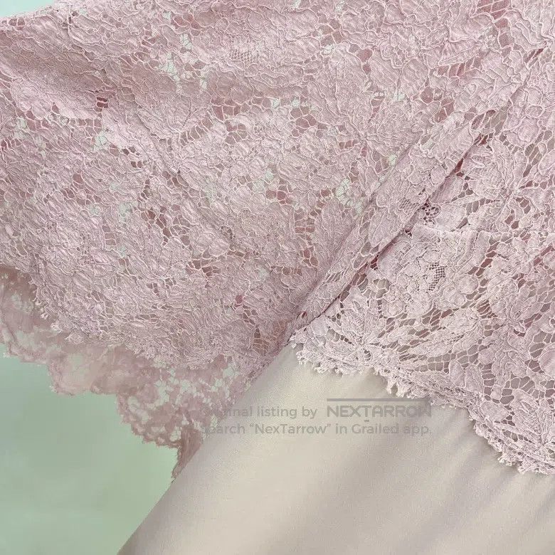Valentino Valentino Pink cape lace sleeveless dress Size S / US 4 / IT 40 - 7 Thumbnail
