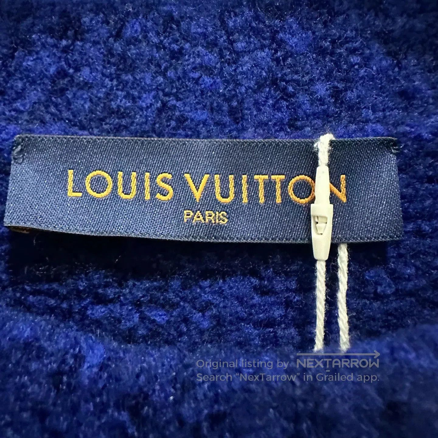 Louis Vuitton Louis Vuitton Blue Logo Teddy Sweater. Size US M / EU 48-50 / 2 - 3 Thumbnail