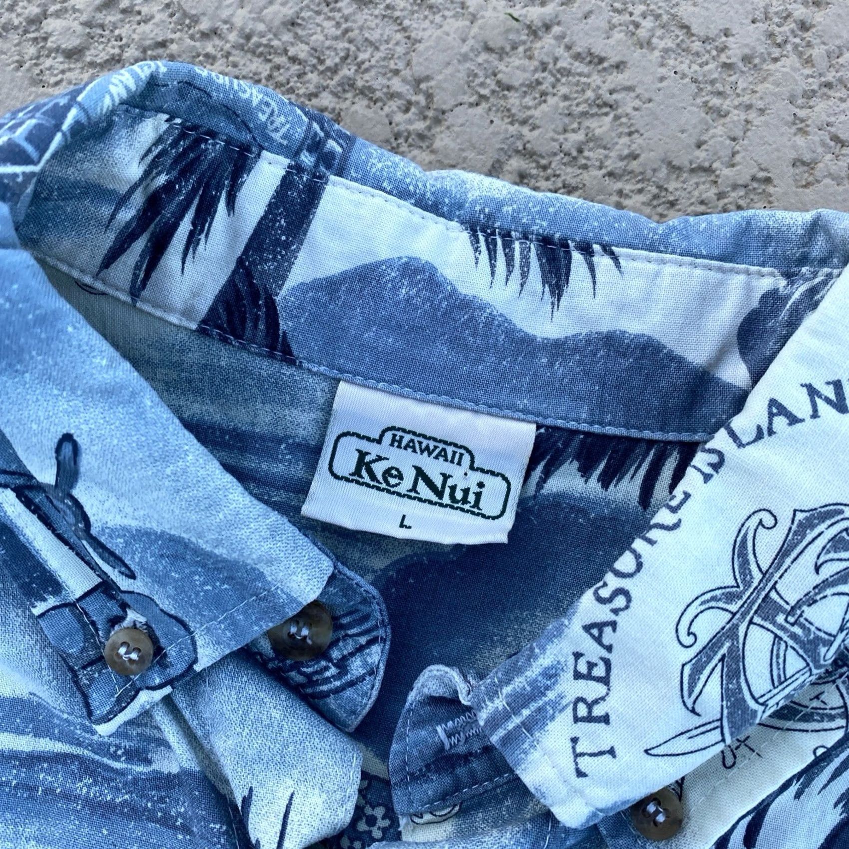 Vintage VINTAGE Ke Nui Hawaiian Shirt Mens Large Treasure Island Casino Size US L / EU 52-54 / 3 - 3 Thumbnail