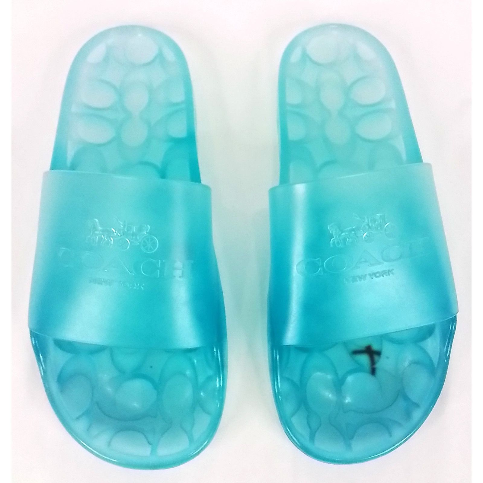 Coach Coach New York Ulyssa Women's Size 8 Jelly Slides Blue Size US 8 / IT 38 - 2 Thumbnail