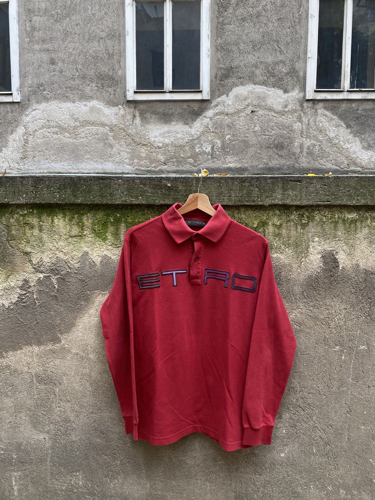 Etro Etro Embroidered Logo Polo Longsleeve Size US M / EU 48-50 / 2 - 1 Thumbnail