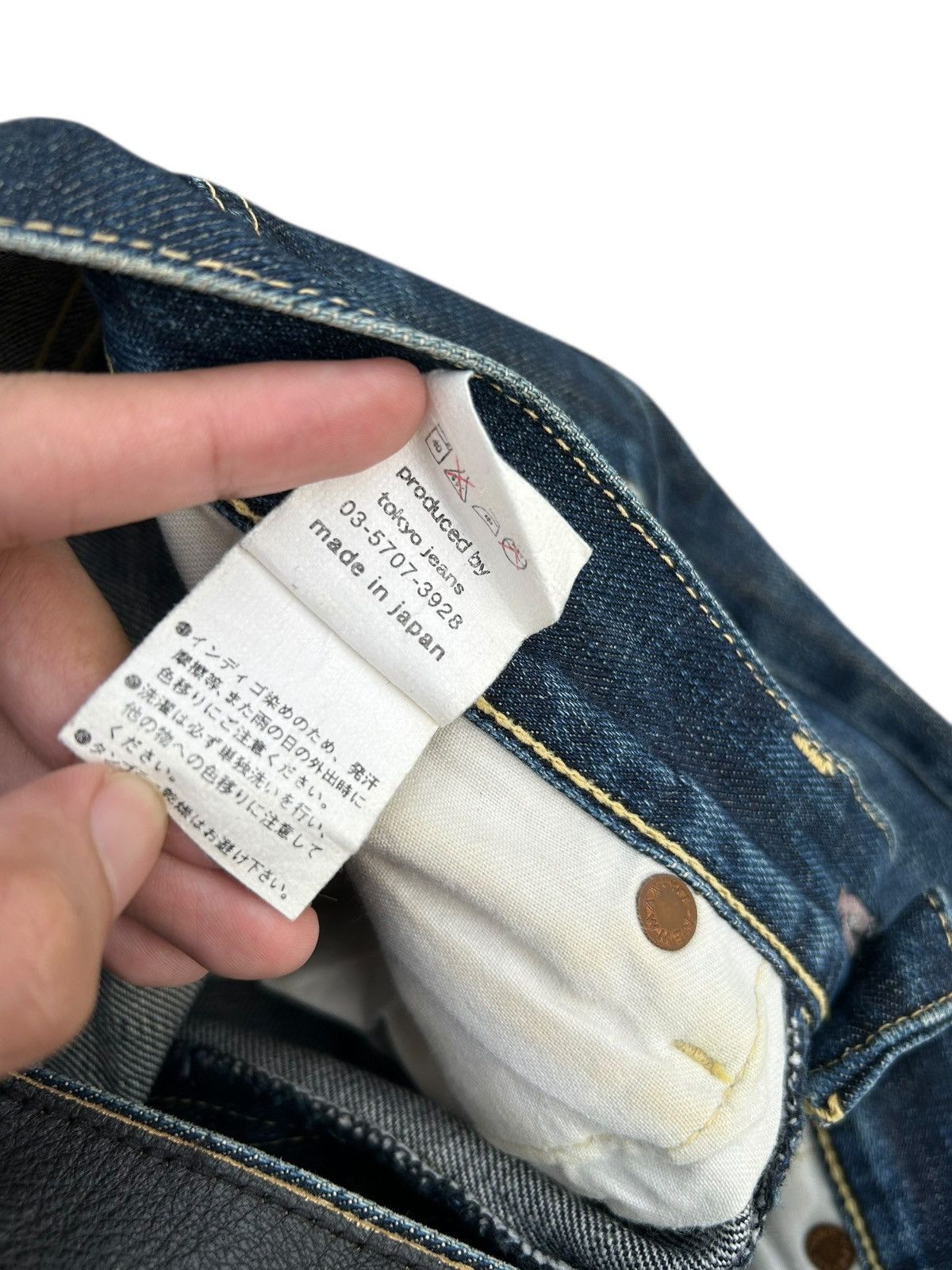 Kapital Vintage Tokyo Jeans Handcraft Snake Skin Pocket Denim Jeans Size US 30 / EU 46 - 9 Thumbnail