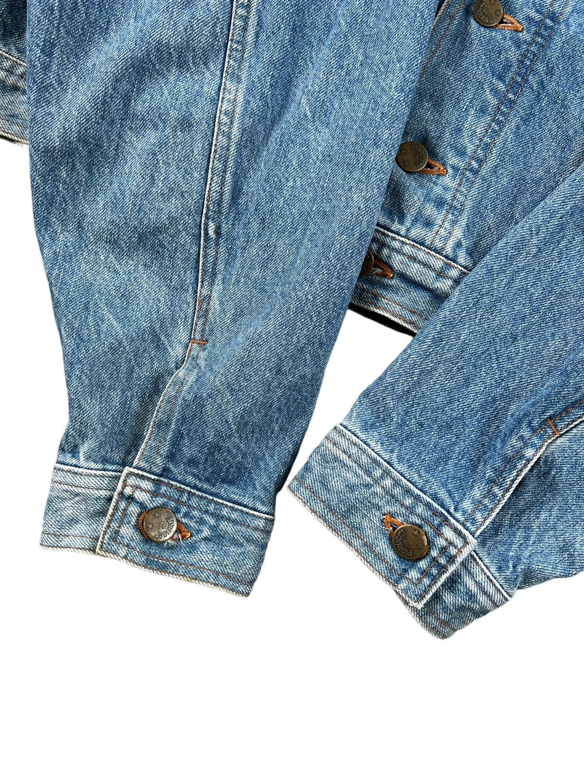 Fiorucci × Vintage Vintage 80s Fiorucci 3D Logo Cropped Denim Jacket Size US M / EU 48-50 / 2 - 6 Thumbnail