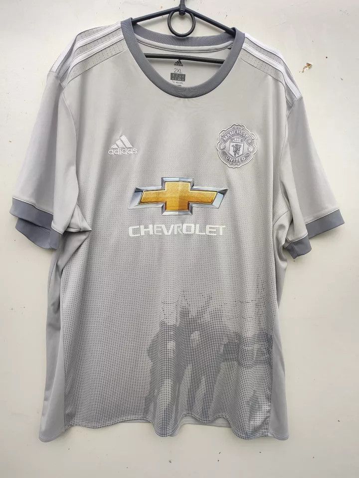 Adidas MANCHESTER UNITED 2016/17 THIRD FOOTBALL Kit SHIRT SOCCER Size US XXL / EU 58 / 5 - 9 Thumbnail