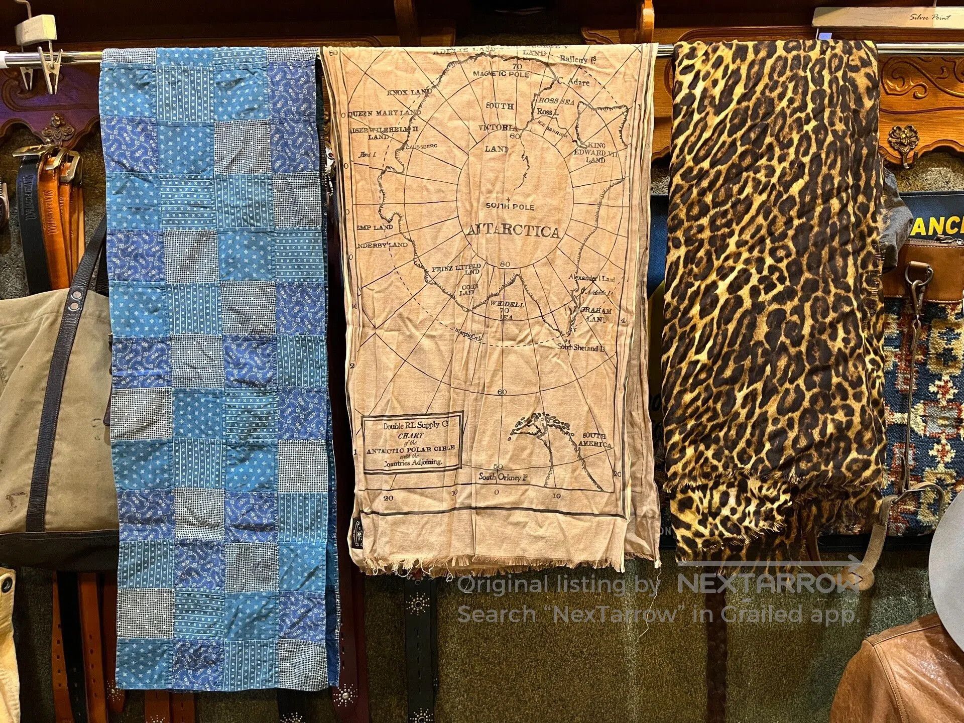 RRL Ralph Lauren RRL Map Print Scarf. Size ONE SIZE - 1 Thumbnail