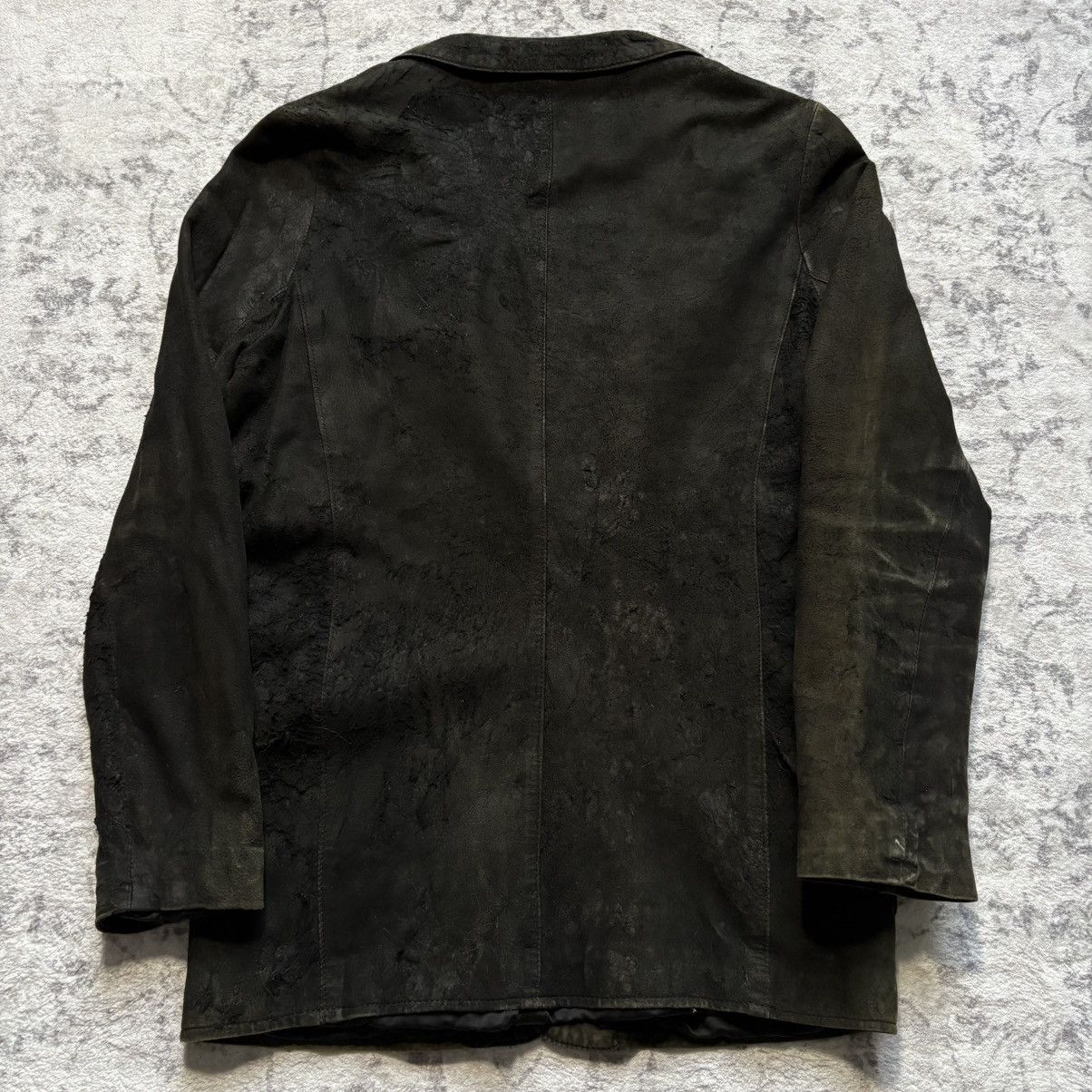 Undercover Undercover AW02 Blistered Leather Cross Blazer | Size S Size 36R - 8 Thumbnail