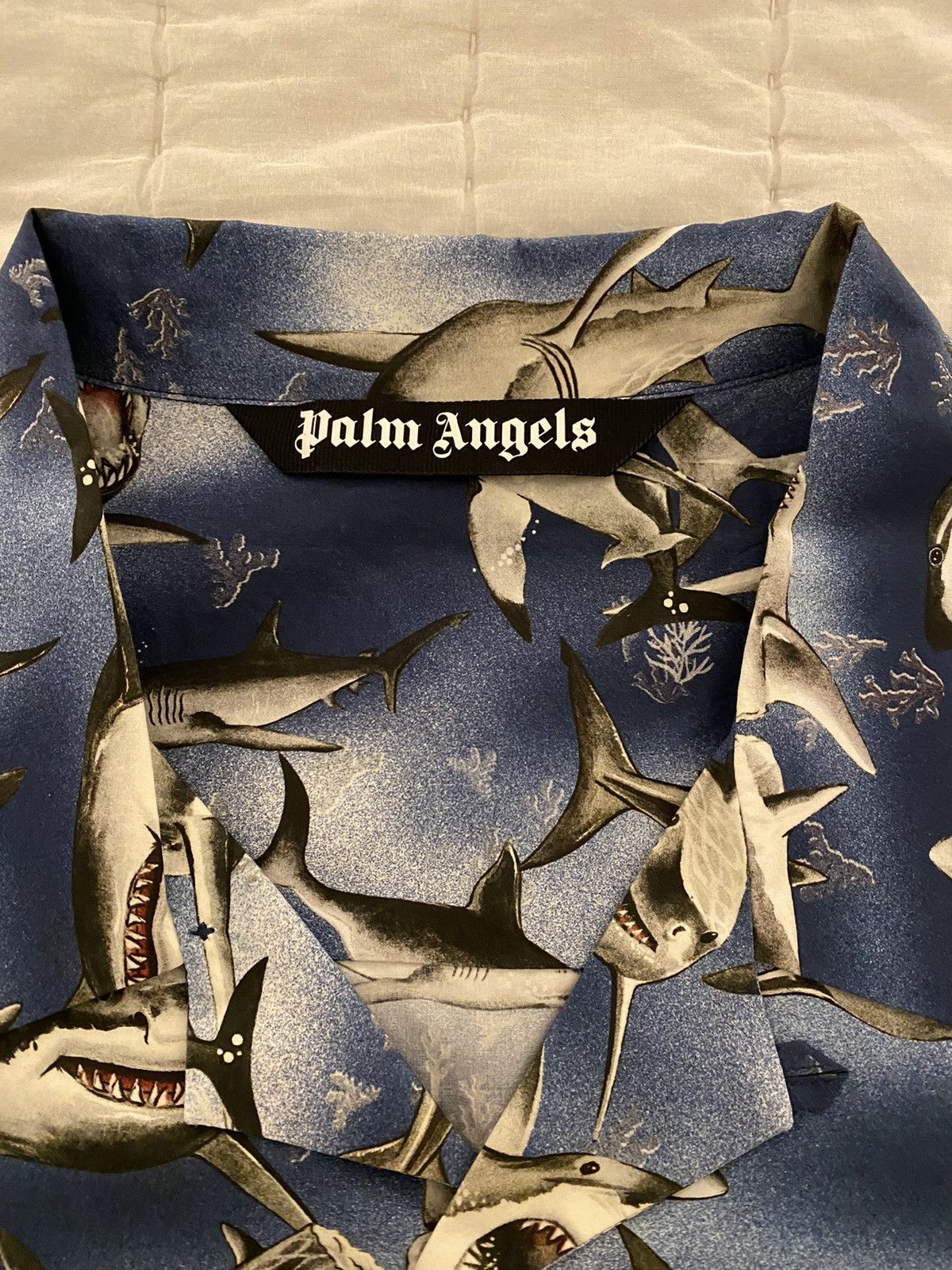 Palm Angels Palm Angels Sharks Bowling Shirt XXL Size US XXL / EU 58 / 5 - 7 Thumbnail