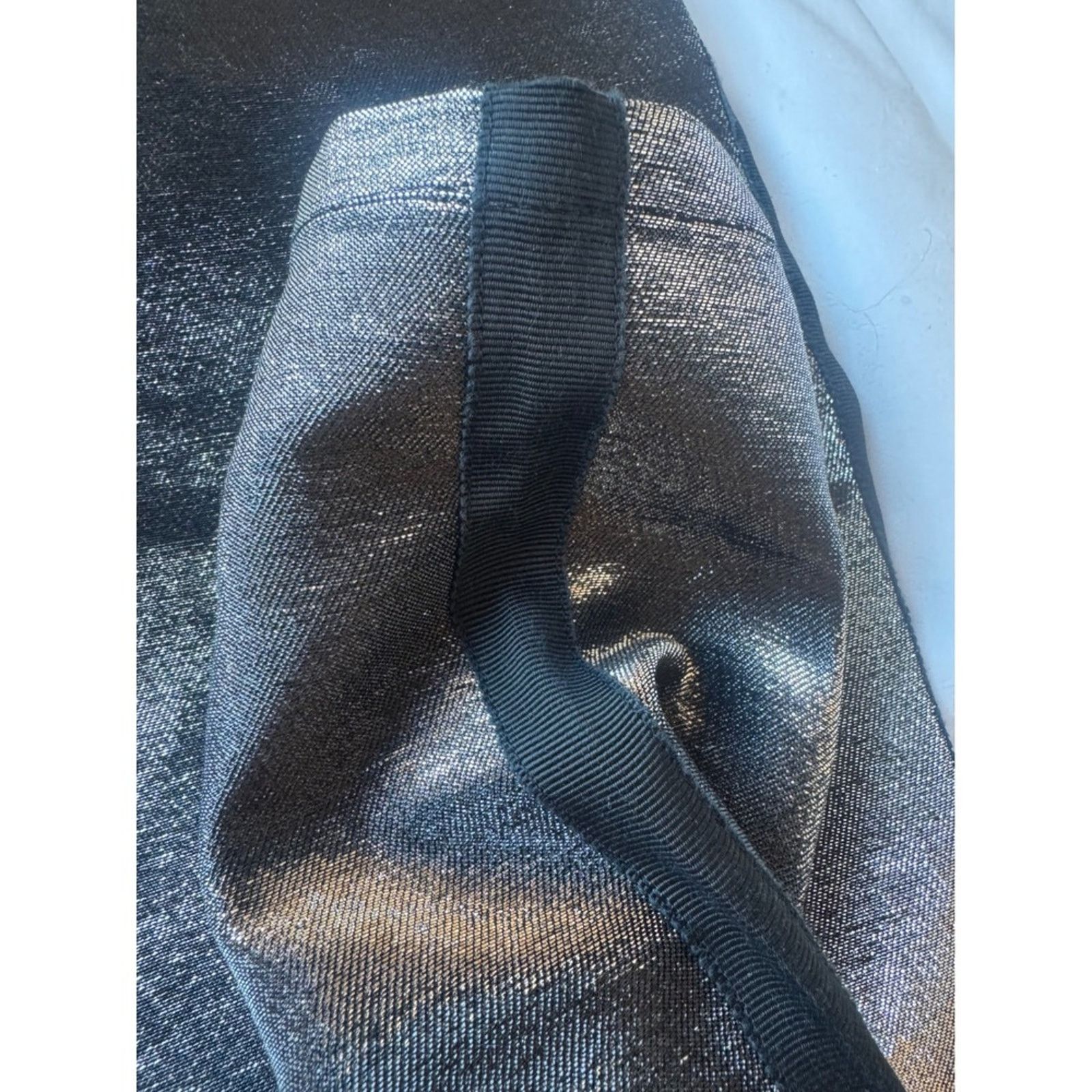Balmain Balmain Paris Metallic Silver Skinny Pants – Size 25" / US 0 / IT 36 - 9 Thumbnail