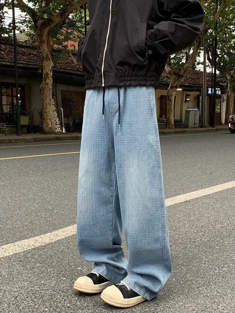 Japanese Brand × Jean Retro loose straight leg high street casual jeans Size US 32 / EU 48 - 5 Thumbnail