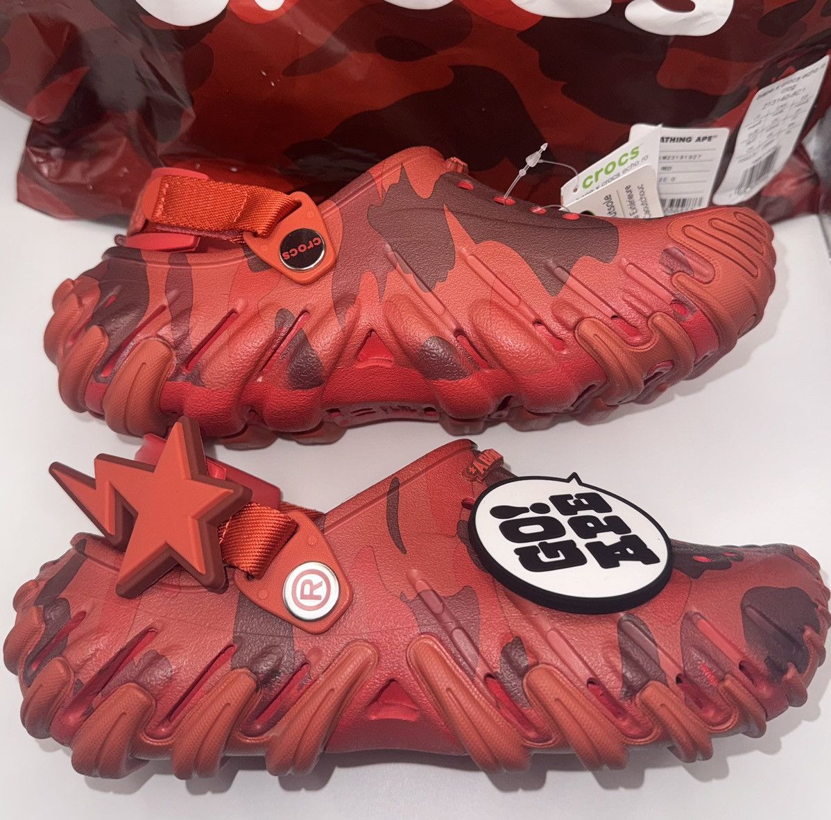 Bape × Crocs BAPE X Crocs Echo clog 213140-8C1 Size US 6 / IT 36 - 6 Thumbnail