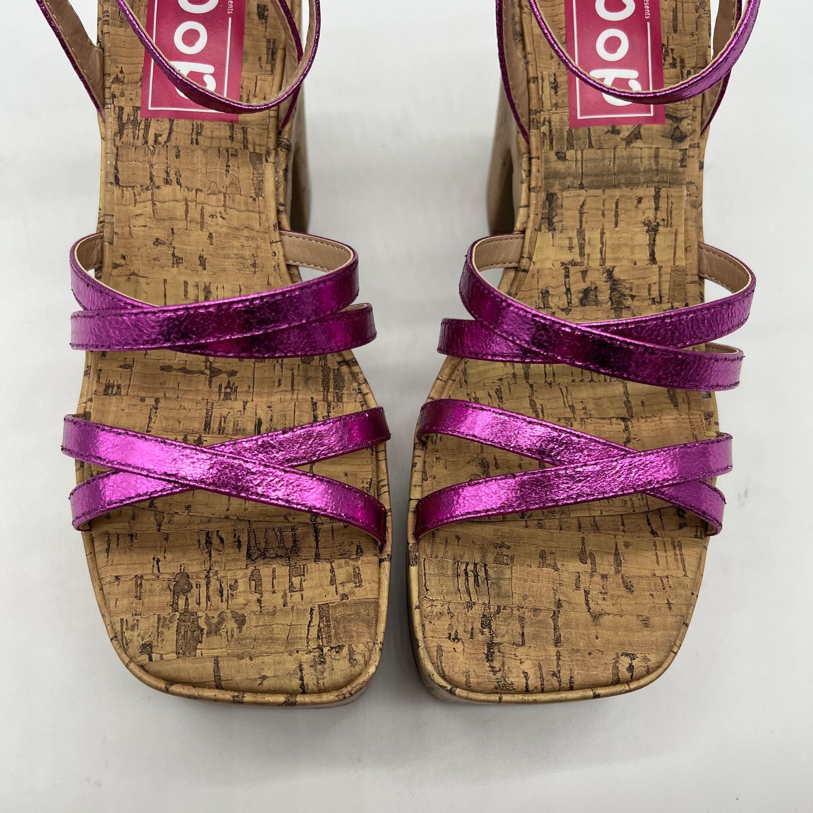 Other Pop Womens Kallie Heeled Sandals Pink Fuschia Multicolor Size US 8 / IT 38 - 6 Thumbnail