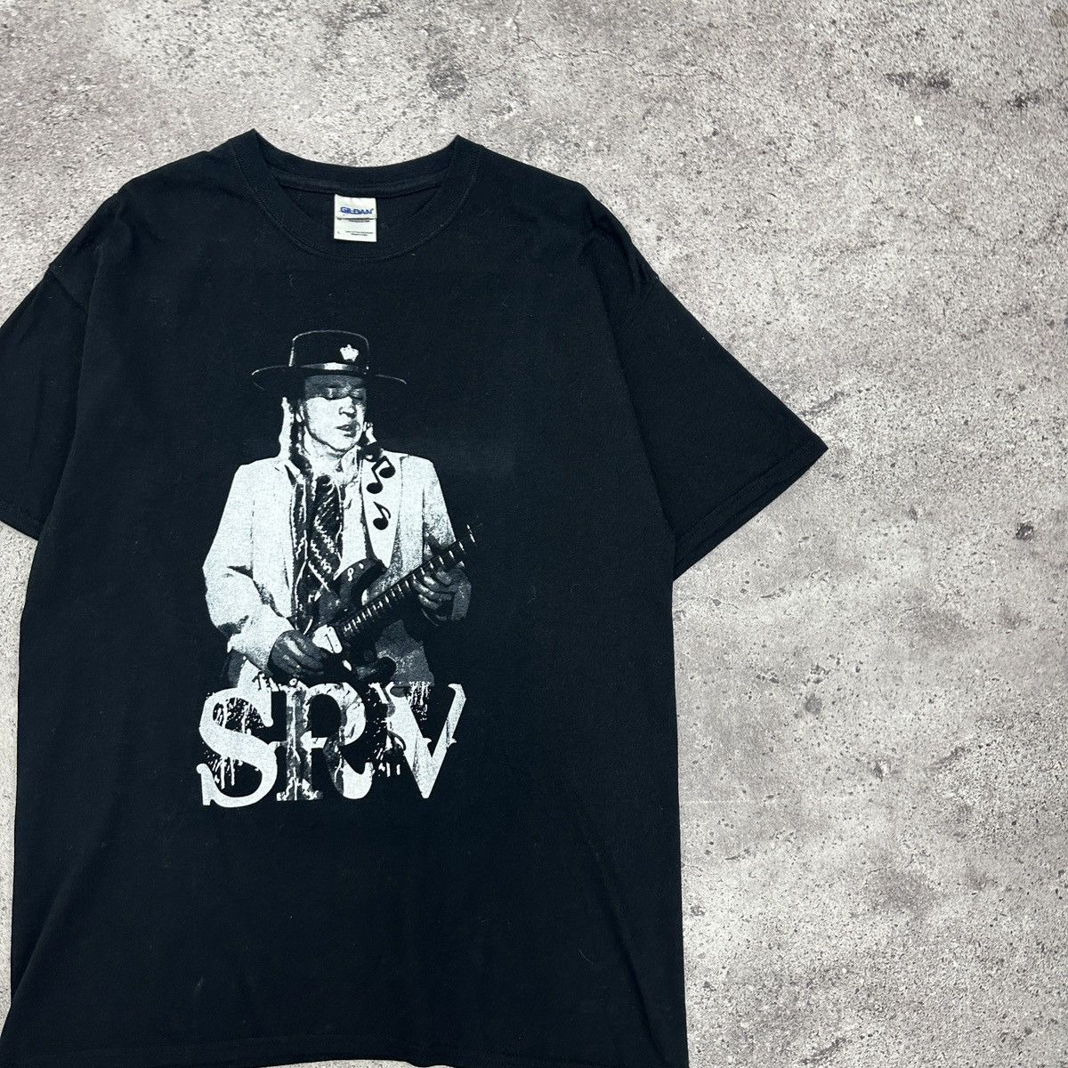 Band Tees Vintage 00s Stevie Ray Vaughan tee Guitar Blues singer y2k Size US L / EU 52-54 / 3 - 2 Thumbnail