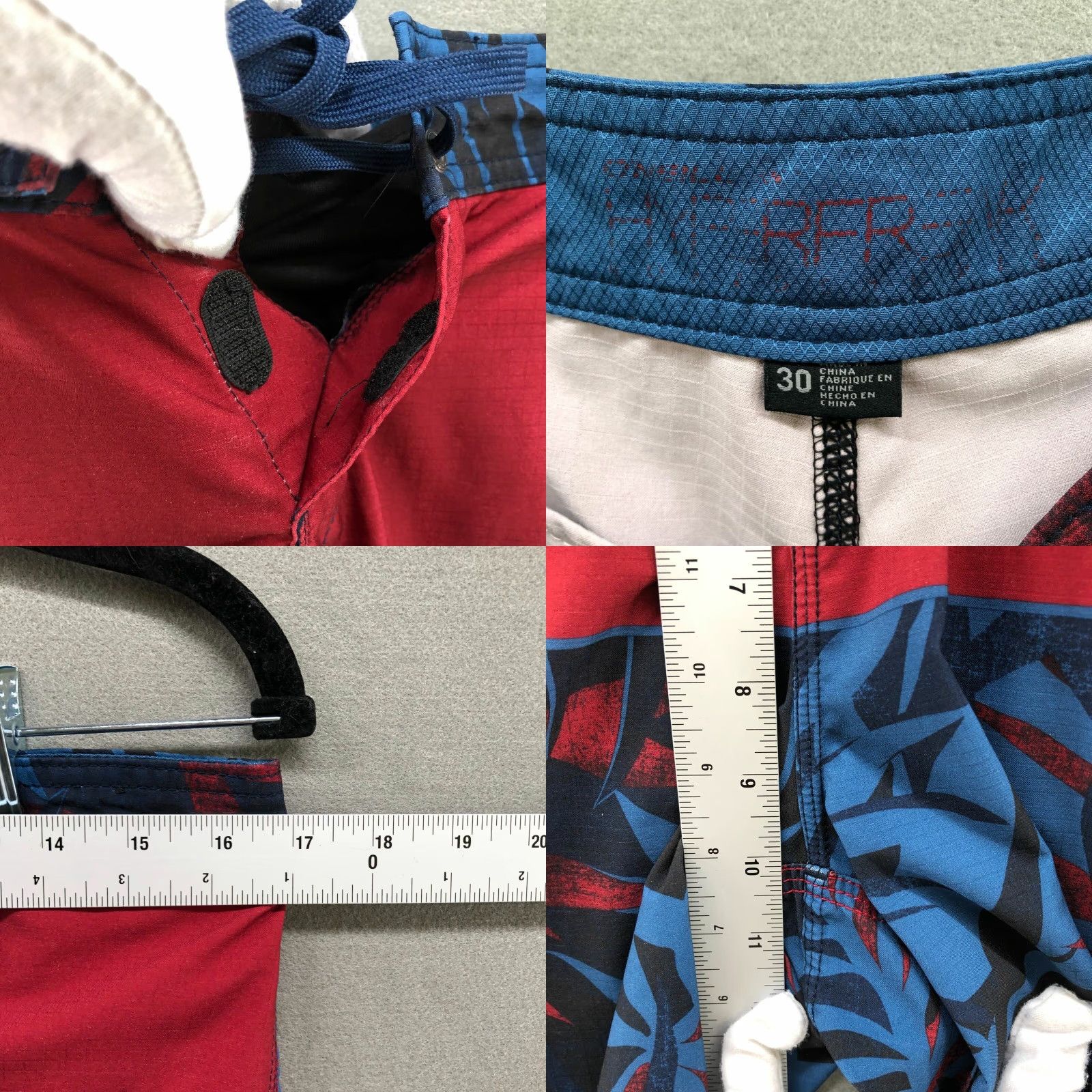 O'Neill Oneill Board Shorts Mens Size 30 Multicolor Palm Print 9" Inseam Tropical Swimwear Drawstring Pockets Size US 30 / EU 46 - 8 Thumbnail