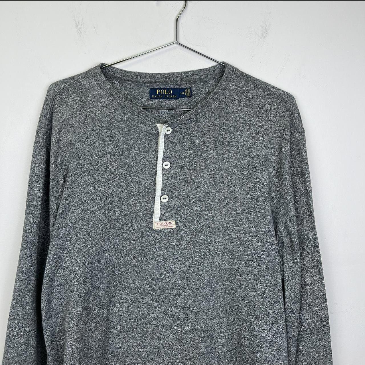 Polo Ralph Lauren Polo Ralph Lauren Long Sleeve Henley Shirt - Gray Size US L / EU 52-54 / 3 - 2 Thumbnail