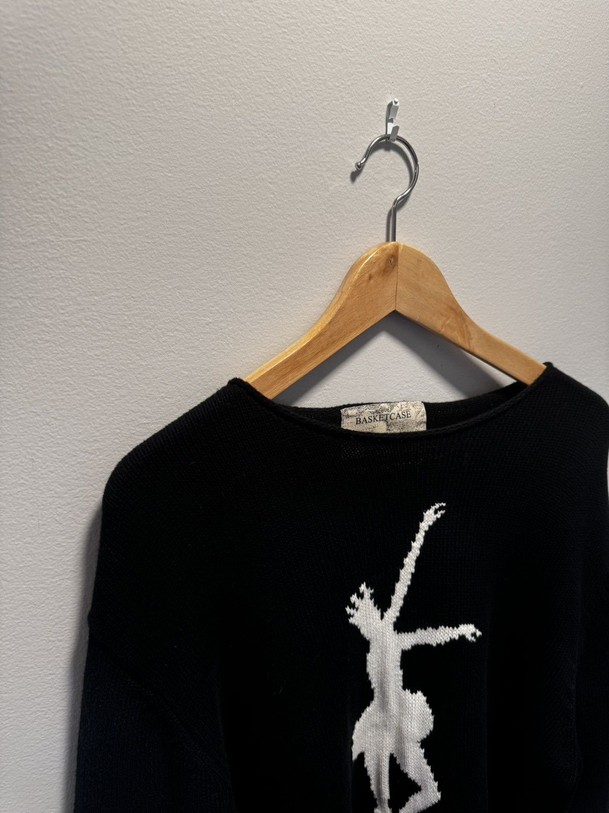 basketcase gallery Basket case gallery cropped knit sweater | Grailed