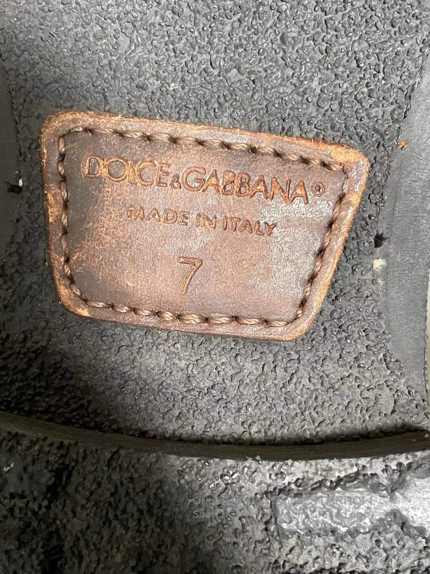 Dolce & Gabbana DG Men's Black Leather Military Boots. Size US 8 / EU 41 - 7 Thumbnail