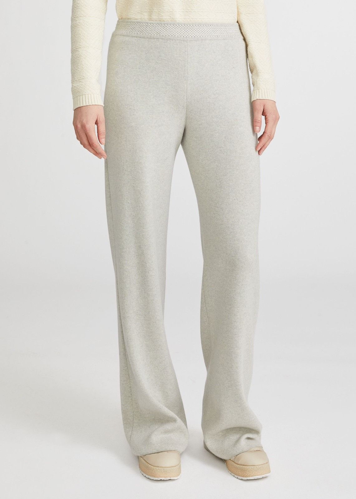 Loro Piana o1srvl11e1124 Baby Cashmere Straight Trouser in Grey Size 27" / US 4 / IT 40 - 3 Thumbnail