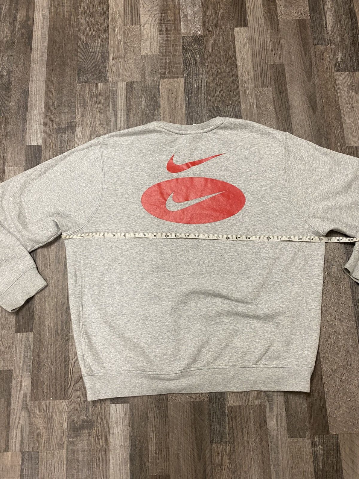 Nike Double Center Swoosh Pullover Sweatshirt Y2K